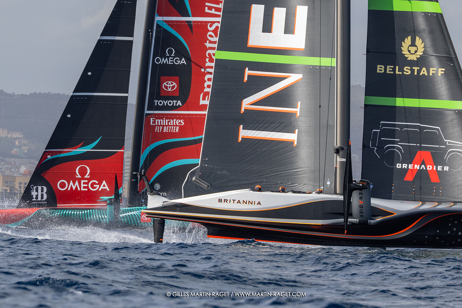 16 10 2024, Barcelona (ESP), Louis Vuitton 37th America's Cup, Final Match, Race Day 4, Race 6