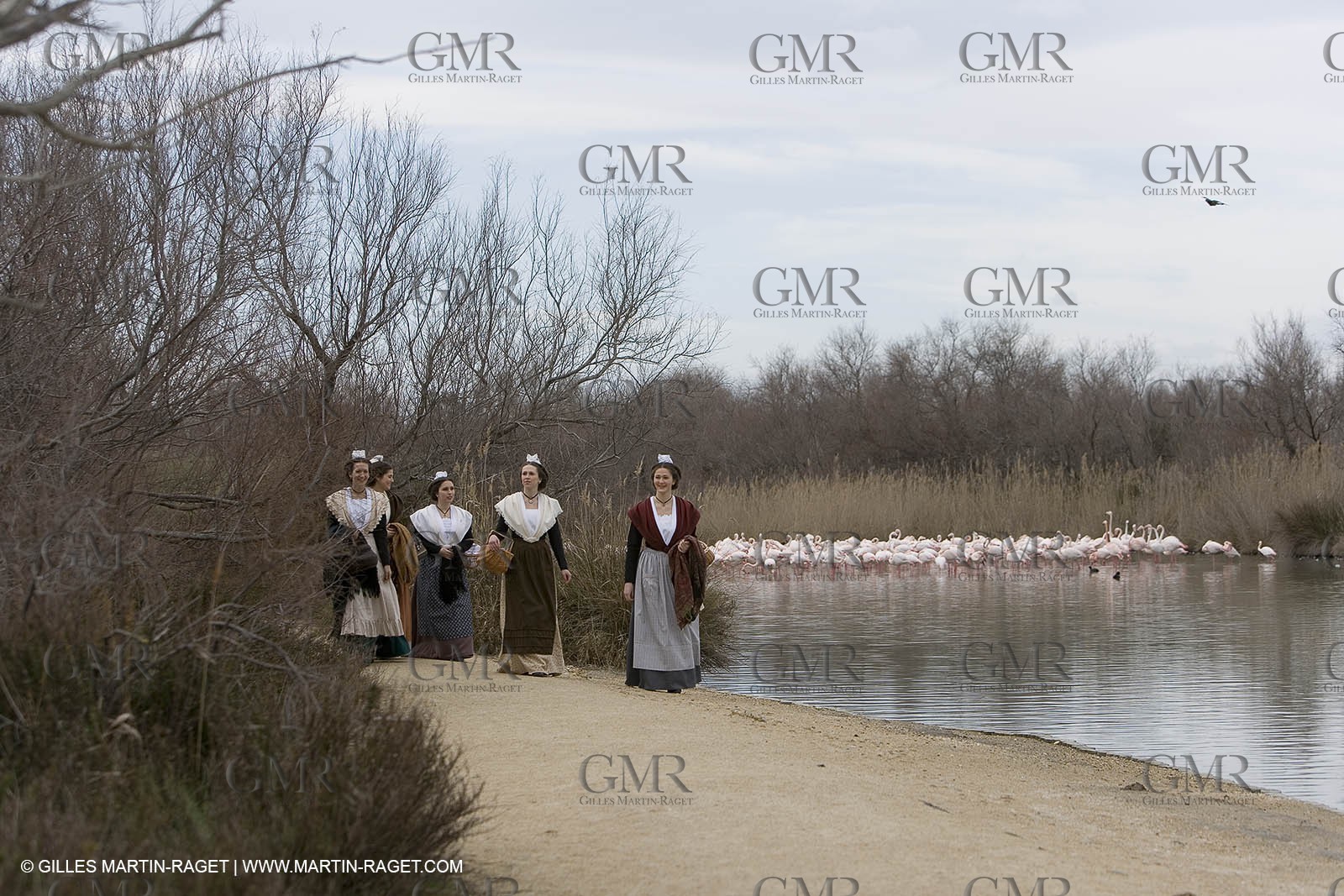 24 02 2007 - Saintes Maries of the Sea (FRA, 13) - Queen of Arles and her assistants in Camargue