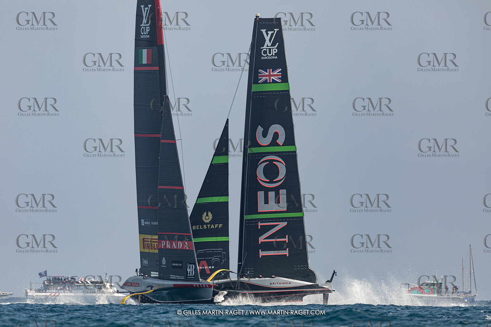 24 08 2024, Barcelona (ESP), Louis Vuitton 37th America's Cup, Louis Vuitton Prelilinary Regatta, Race Day 3