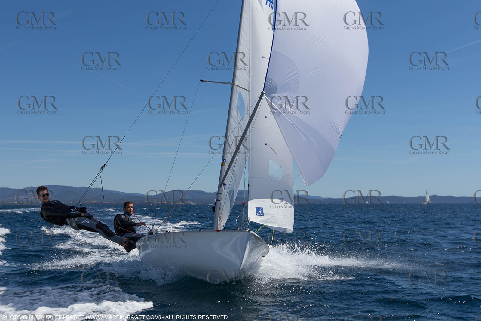 25 04 2016, Hyères (FRA,83), Jeux Olympiques Rio 2016, voile, 470, Sofian Bouvet   Jeremie Mion, SFS Voile