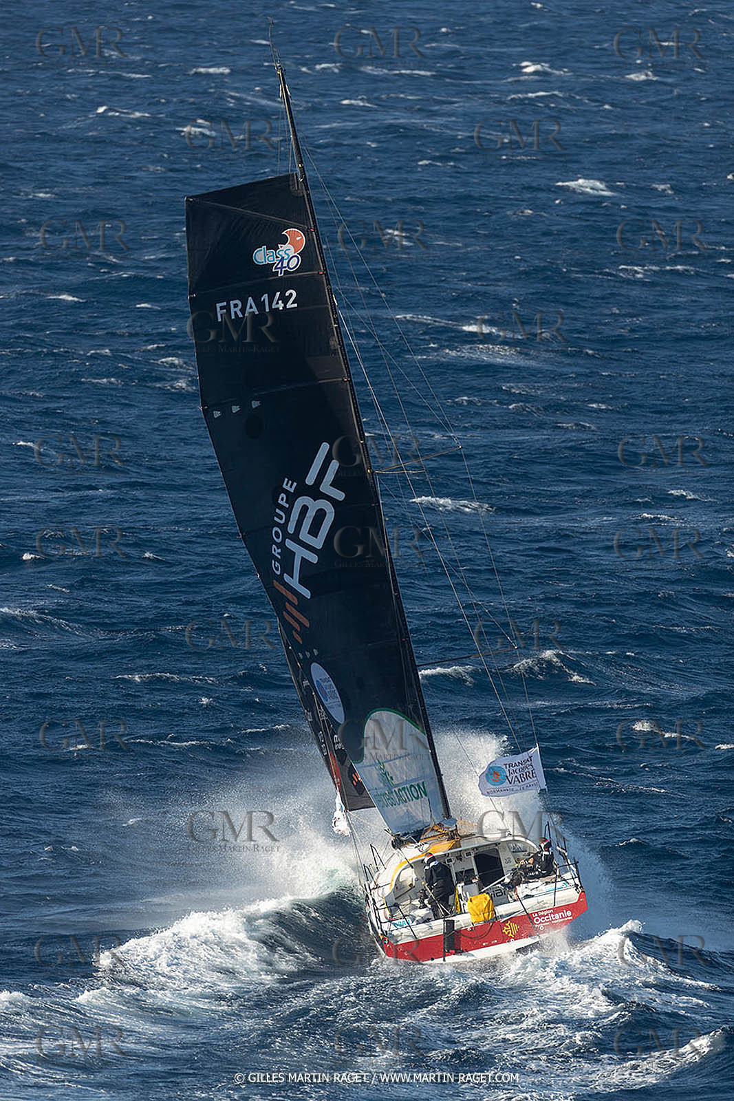27 08 2021, Marseille (FRA), Transat Jacques Vabre 2021, Class 40, HBF-Reforest'Action (Kito de Pavant, Gwen Gbick)