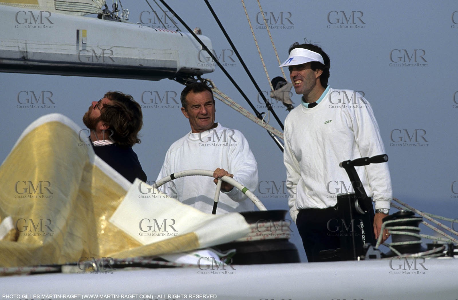 America's Cup - San Diego 1992 - Defi français - Eric Tabarly - Marc Pajot - Doug Peterson