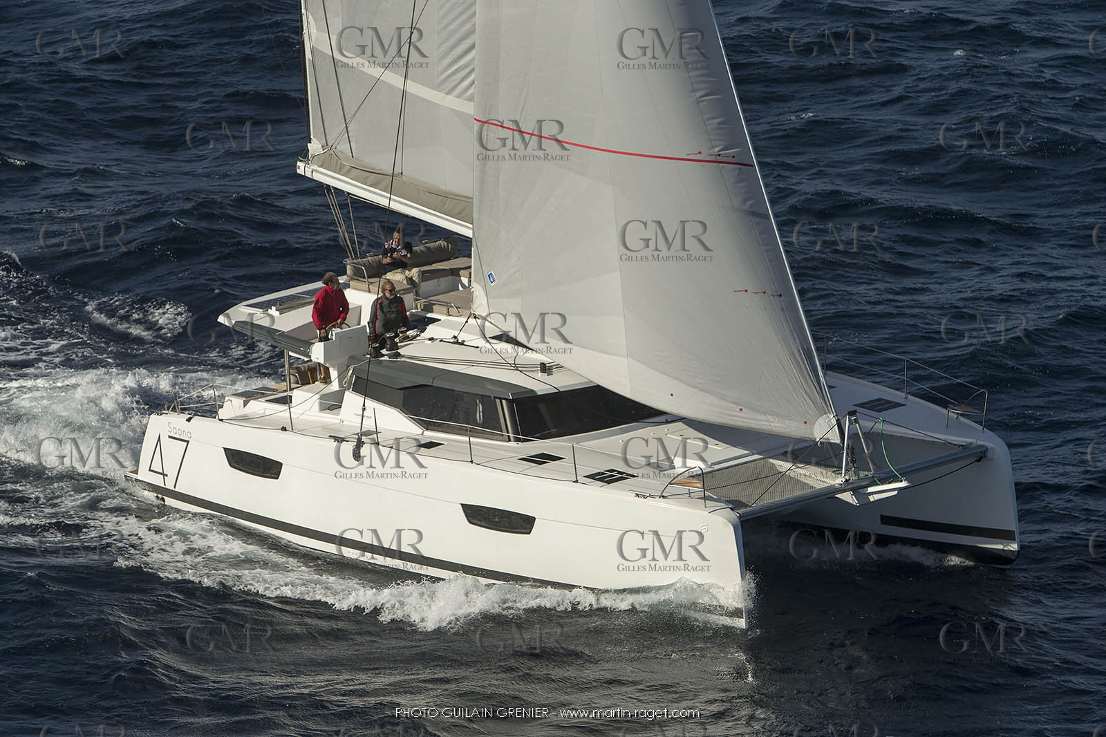 Saona 47 - Fountaine Pajot - shooting helico - 7 6 2017 - Photo Guilain Grenier