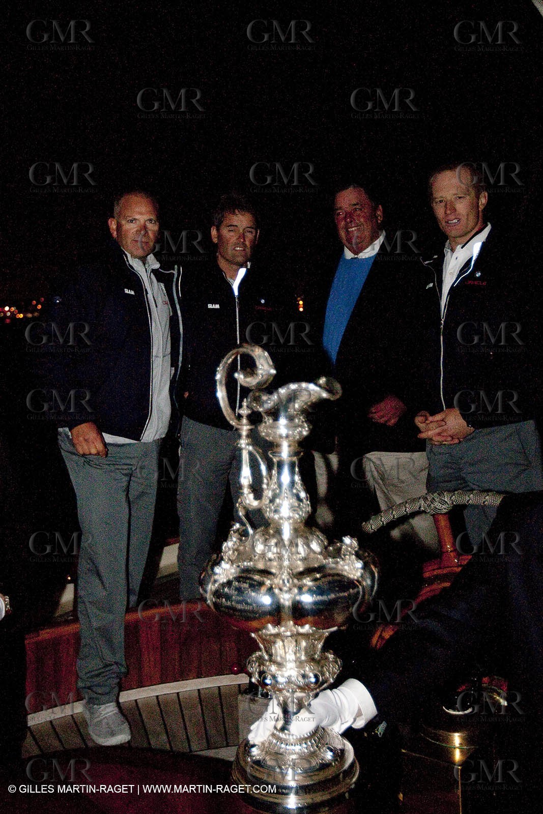 21 02 2010 - San Diego (USA,CA) - 33rd America's Cup - BMW ORACLE Racing - USA Victory Tour - Day 3 - Cup in San Diego -  - Onboard the shcooner America replica