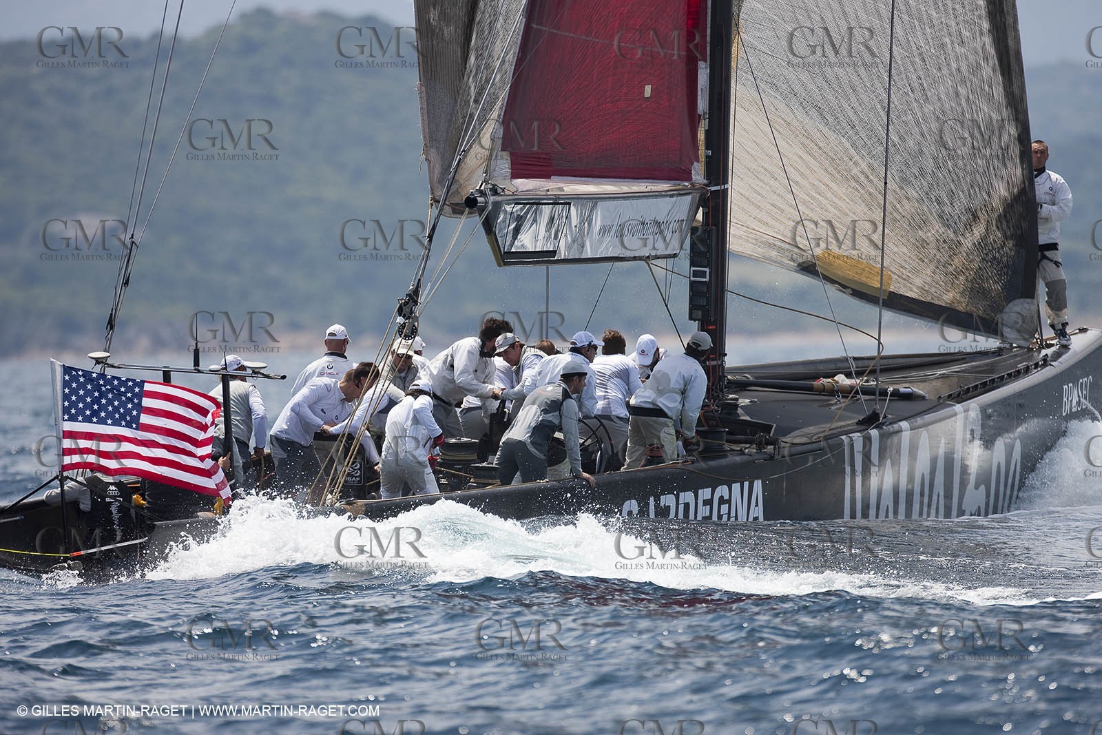 19 05 2010 - La Maddalena (ITA, Sardinia) Louis Vuitton Trophy - BMW ORACLE Racing - Training