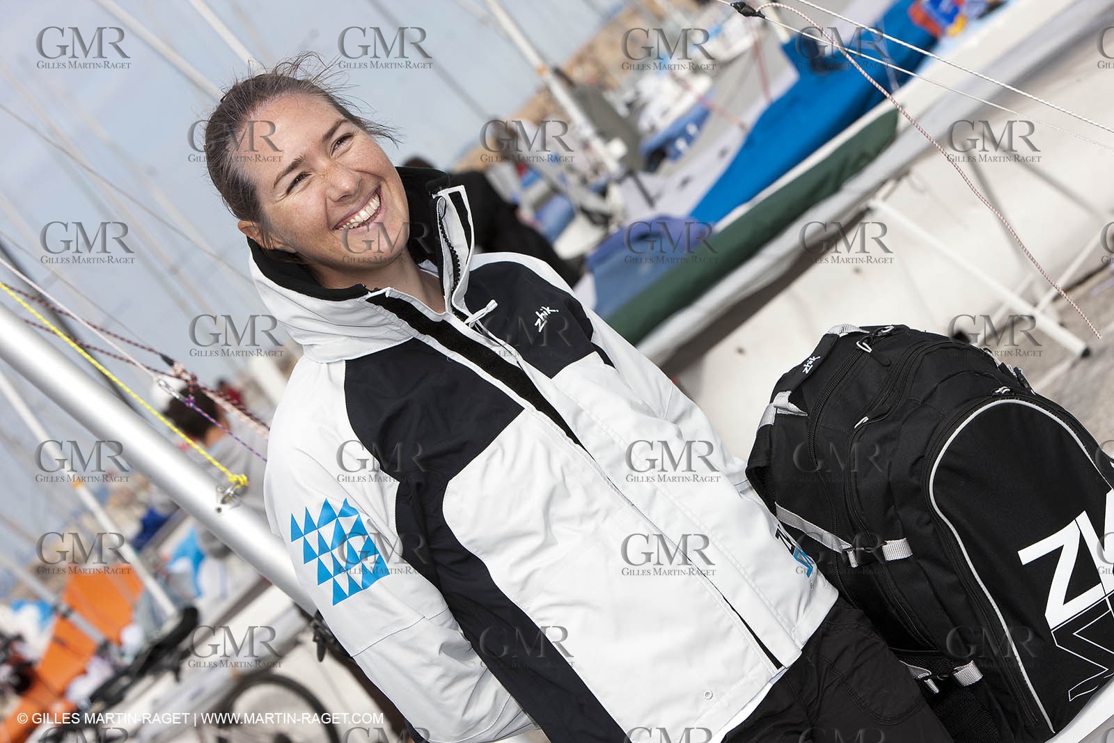 20 04 2010 - Hyères (FRA,83) - SOF 2010 - ZHIK Team - 470 fem -  Ingrid Petitjean - Nadège Douroux