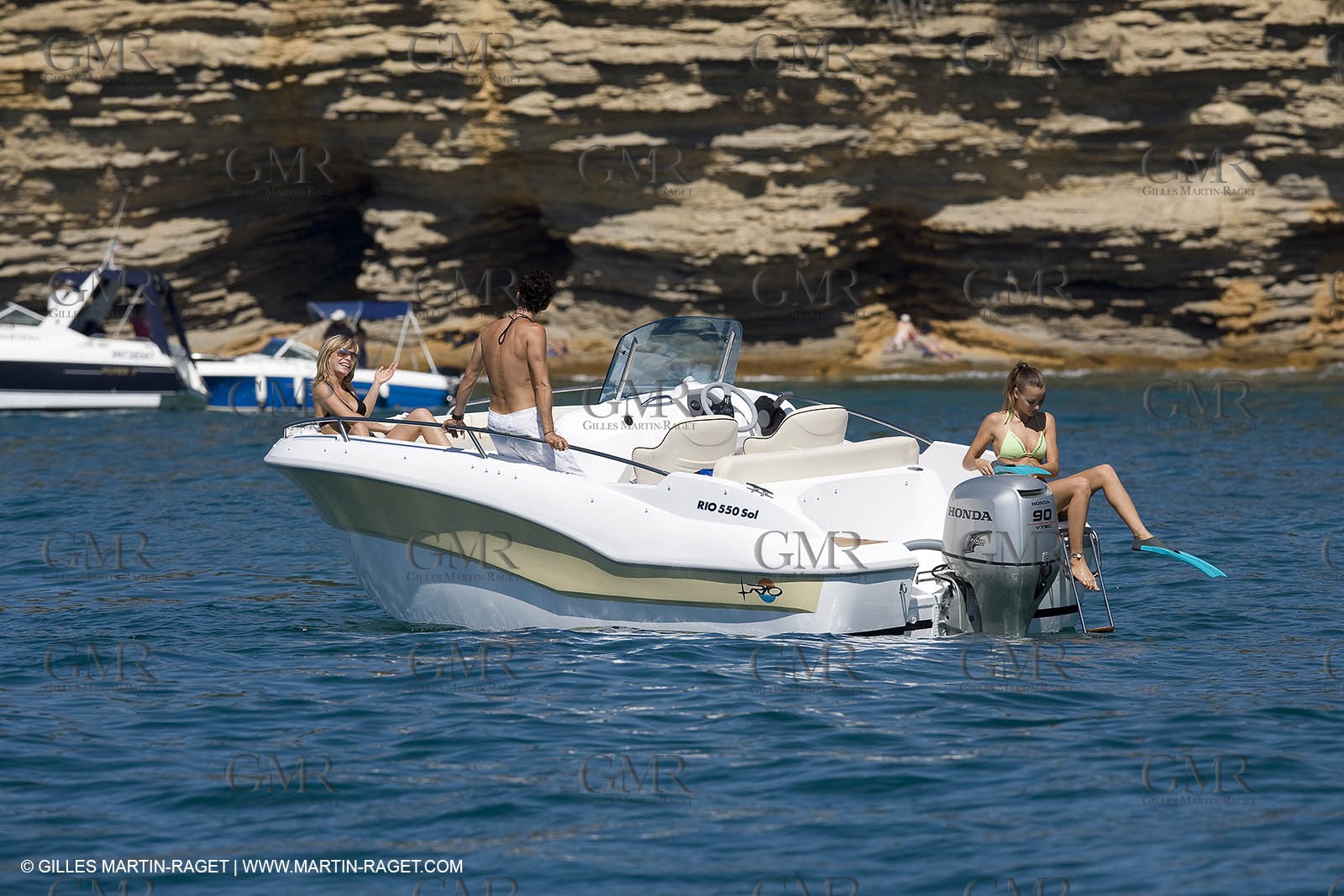 Motor boat mooring