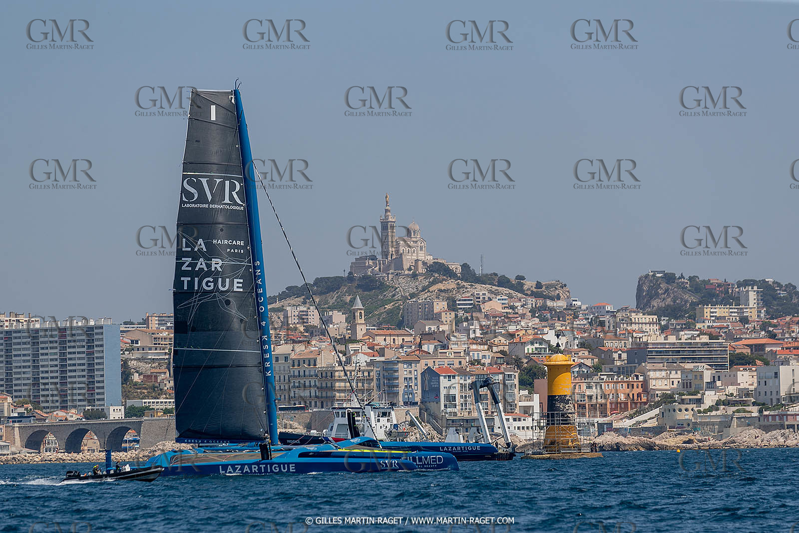 18 05 2022, Marseille (FRA), APremière navigation du trimaran Ultim SVR LAZARTIGUE à Marseille