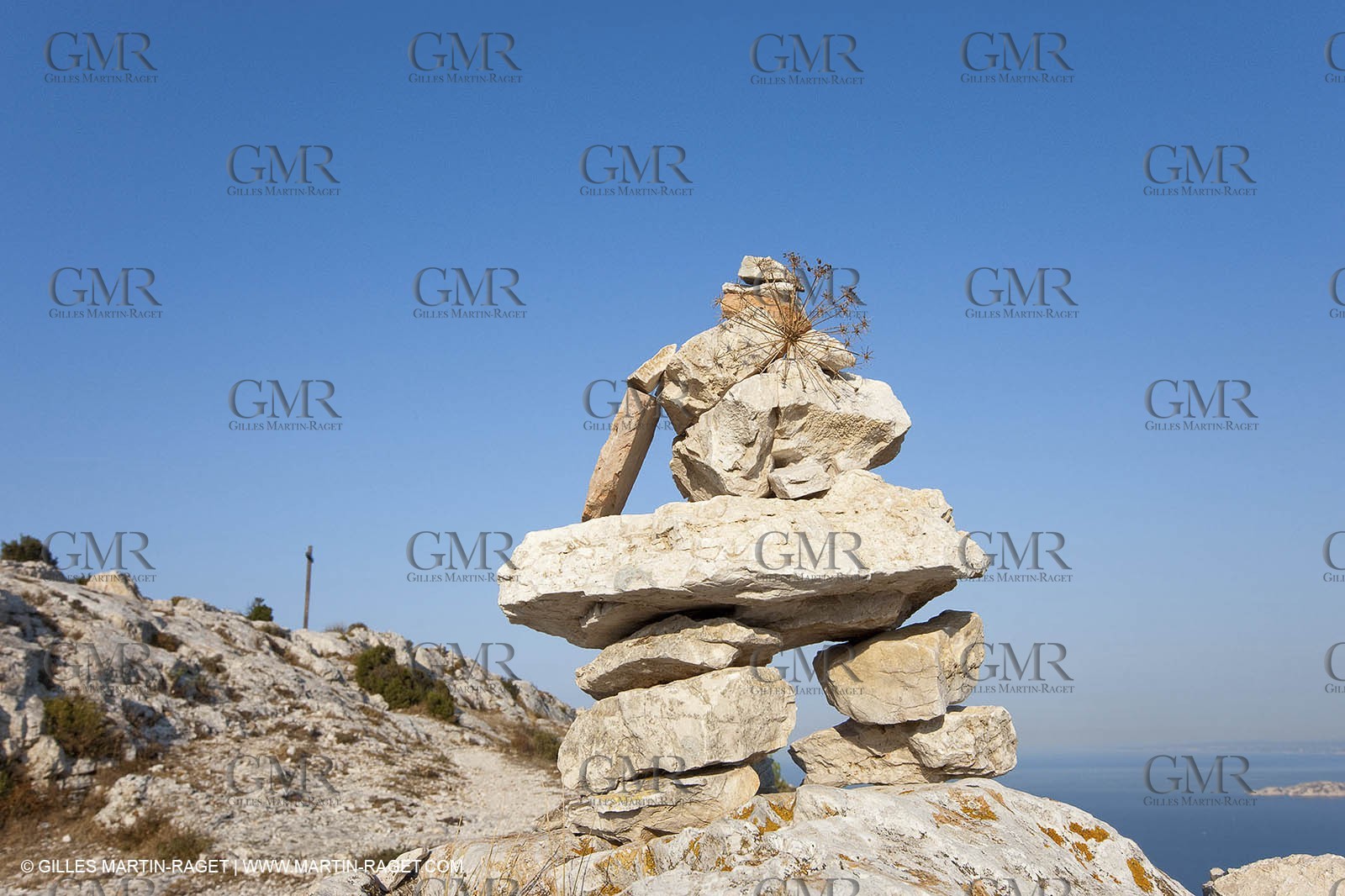 10 09 2009 - Marseille (FRA, 13) - Les Calanques - Massif de Marseilleveyre - At the top