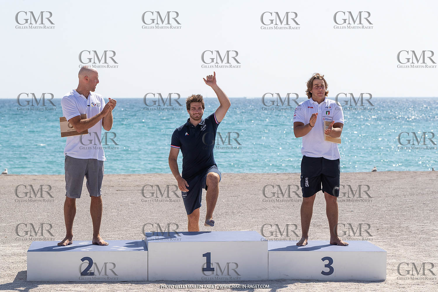 16 07 2023, Marseille, (FRA), Paris 2024 Olympic Games 2024 Sailing Test Event, Day 8, Medal race, IQFoil Men