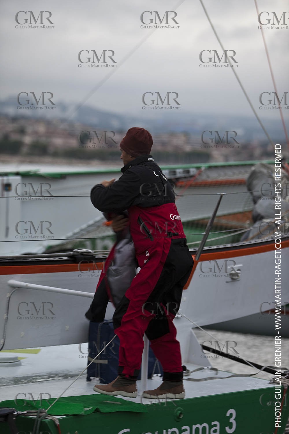 05 14 09 - Marseilles - Mediterranean Record - Groupama 3 - Franck Cammas - G Class - Start from Marseilles to Carthage (Tunisia)