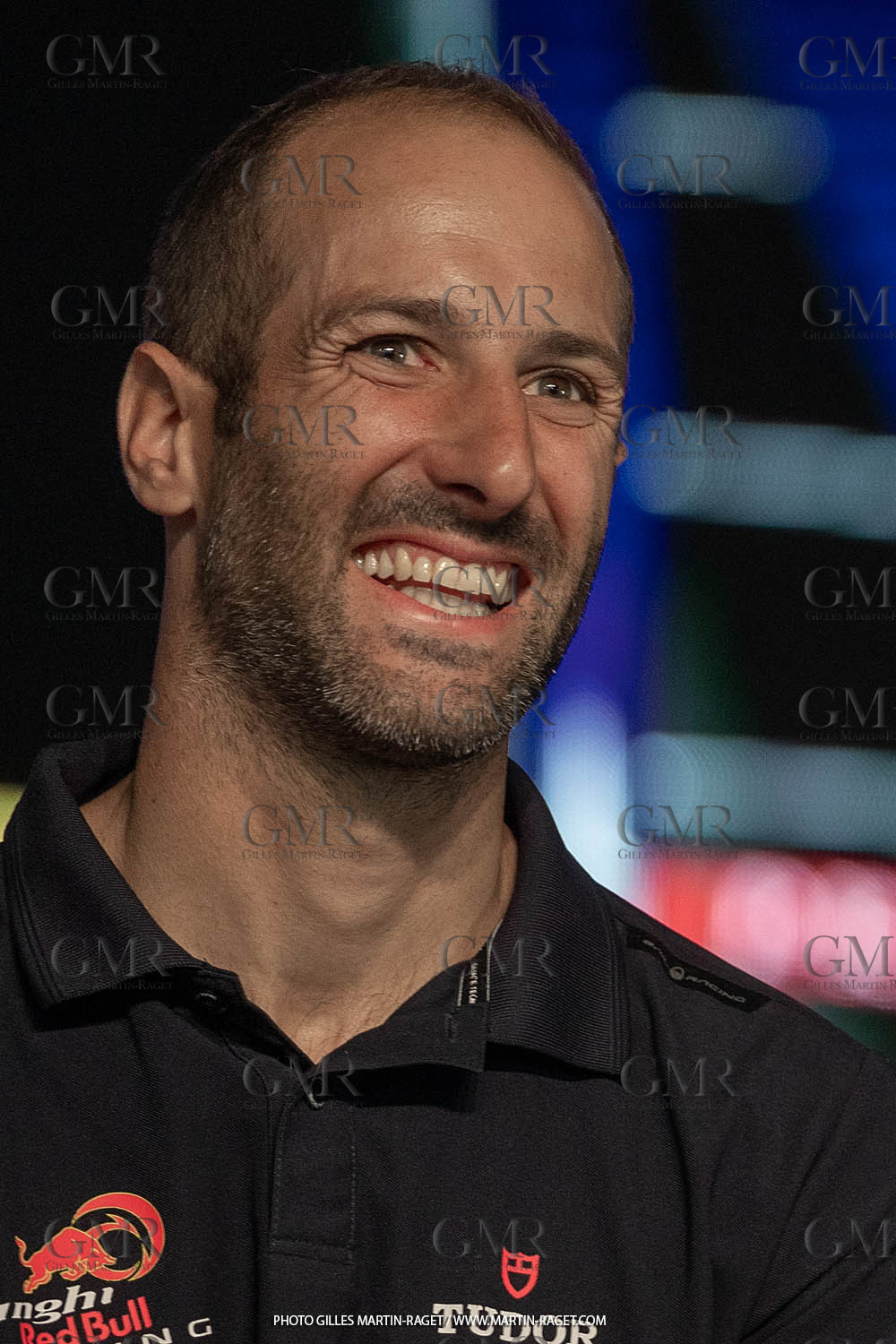 13 09 2023, Vilanova i La Geltru (ESP), 37th America's Cup, 1st Preliminary Regatta, Opening Press conference, Arnaud Psarofaghis (Alinghi)