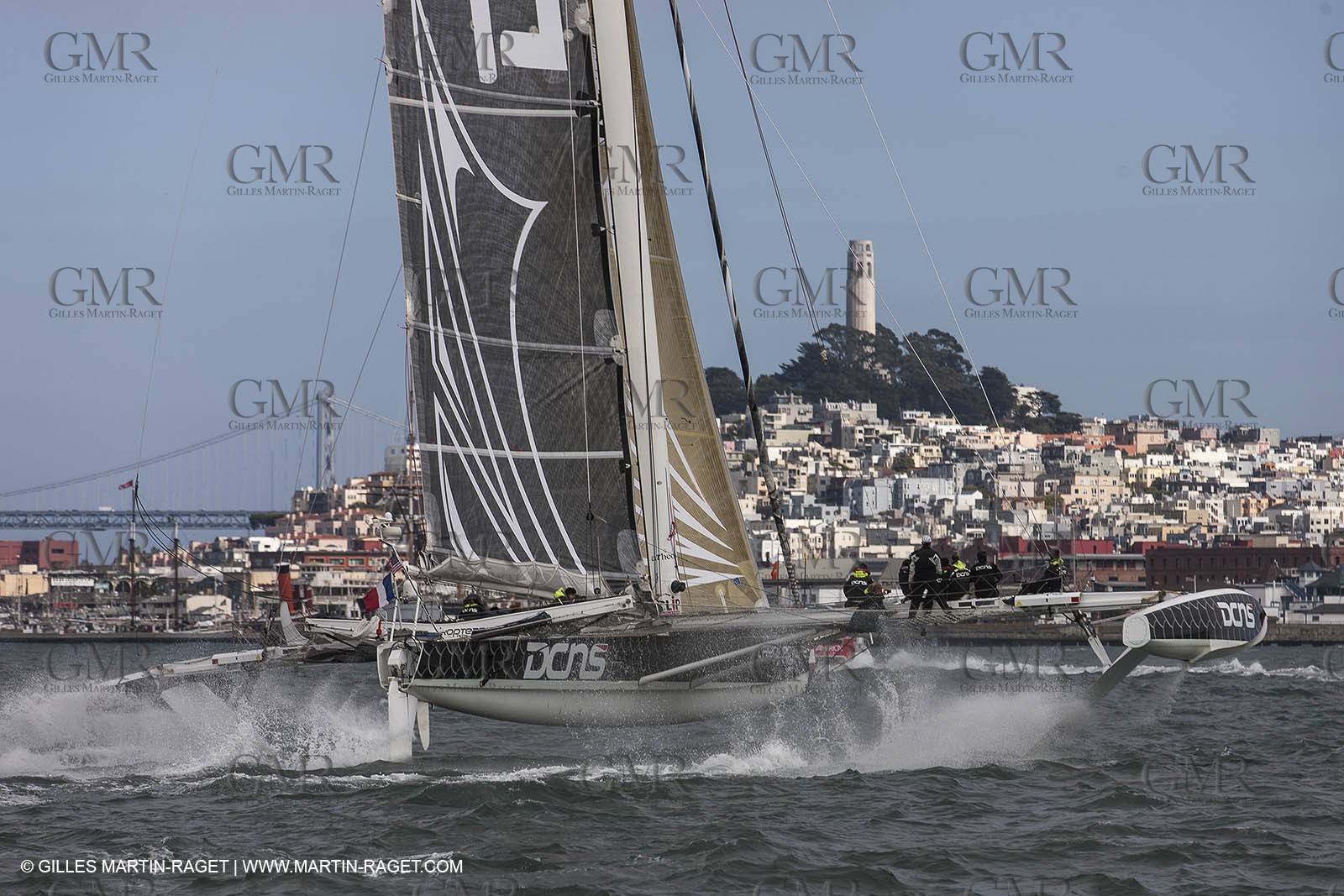 23 08 2012 - San Francisco (USA,CA) l'Hydroptère sails in San Francisco Bay