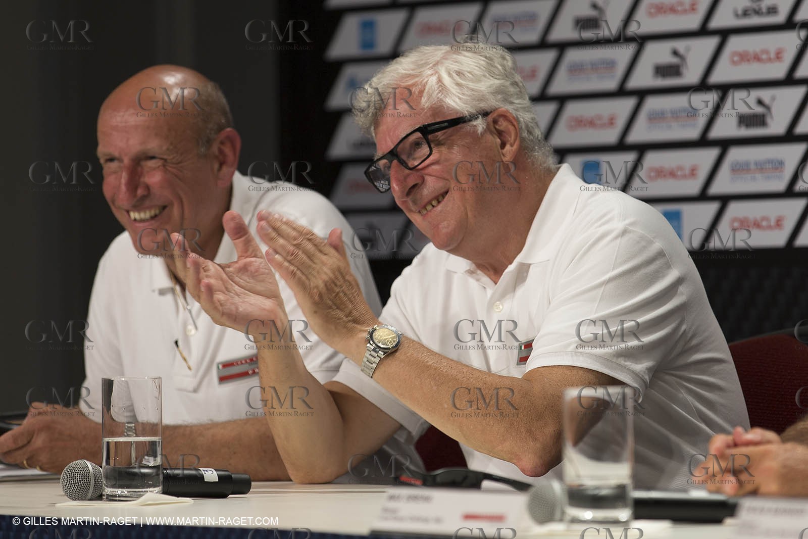 25 08 2013 - San Francisco (USA,CA) - 34th America's Cup - Louis Vuitton Cup Final, Day 7, Emirates Team New Zealand Vs Luna Rossa, Patrizio Bertelli, Max Sirena