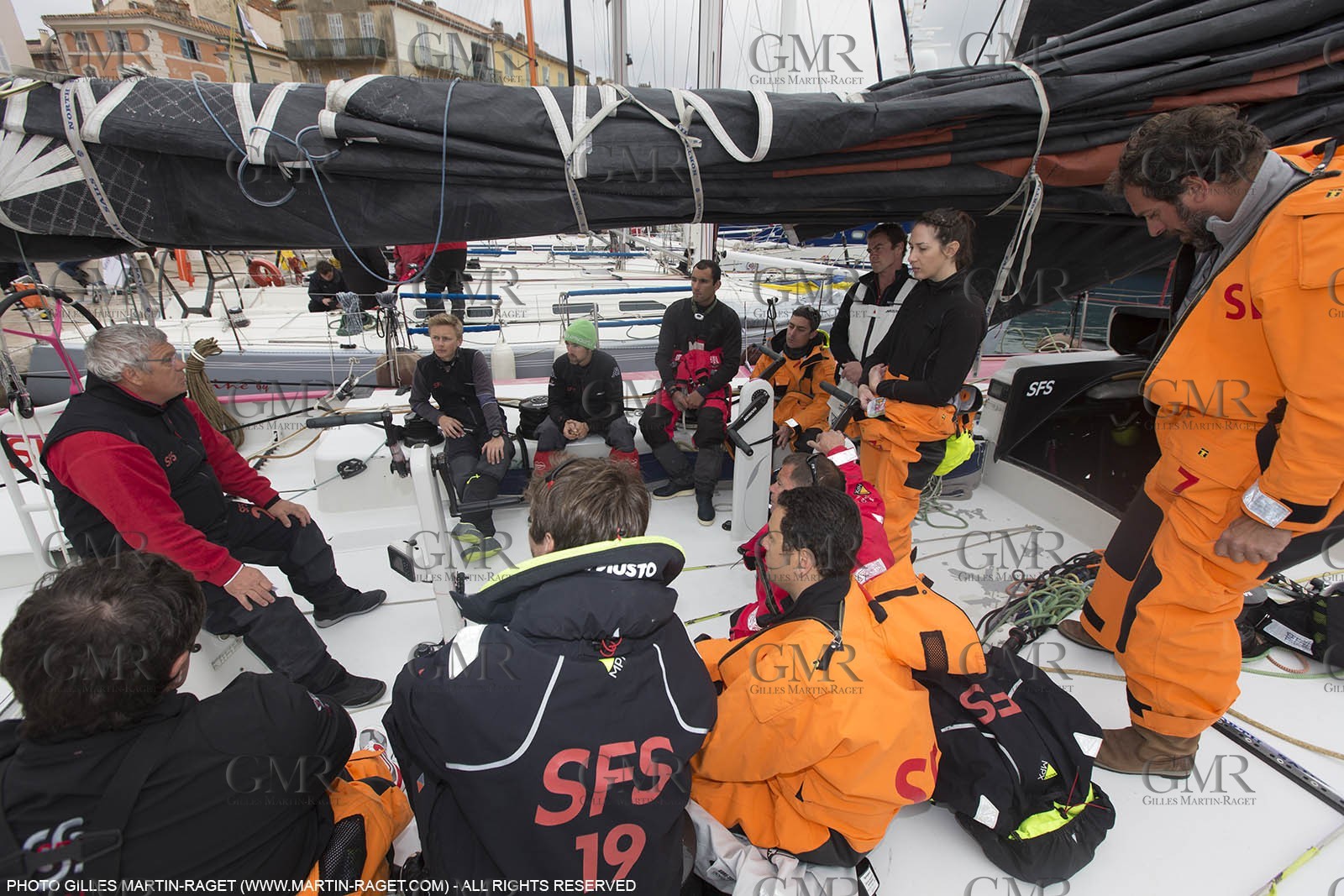 21 03 2015, Saint Tropez (FRA,83), 900 Nautiques de Saint Tropez by SFS, Start, SFS II, briefing
