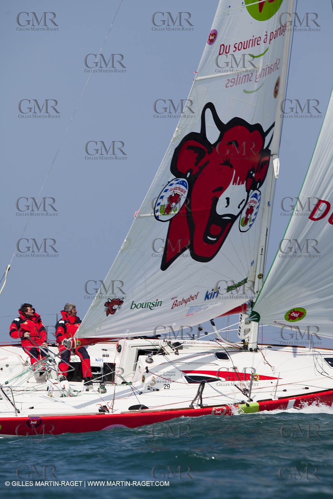 13 03 2010 -  La Grande Motte   Port Camargue (FRA) - Groupe Bel - Kito de Pavant   Sebastien Audigane training for Transat AG2R