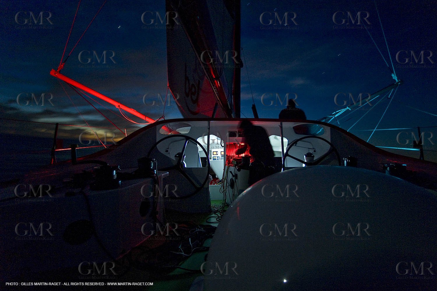 20 09 2007 - Marseille (FRA, 13) - IMOCA monohulls- GROUPE BEL (Kito de Pavant) - First sea trials - Onboard with Kito de Pavant and Sebastien Col