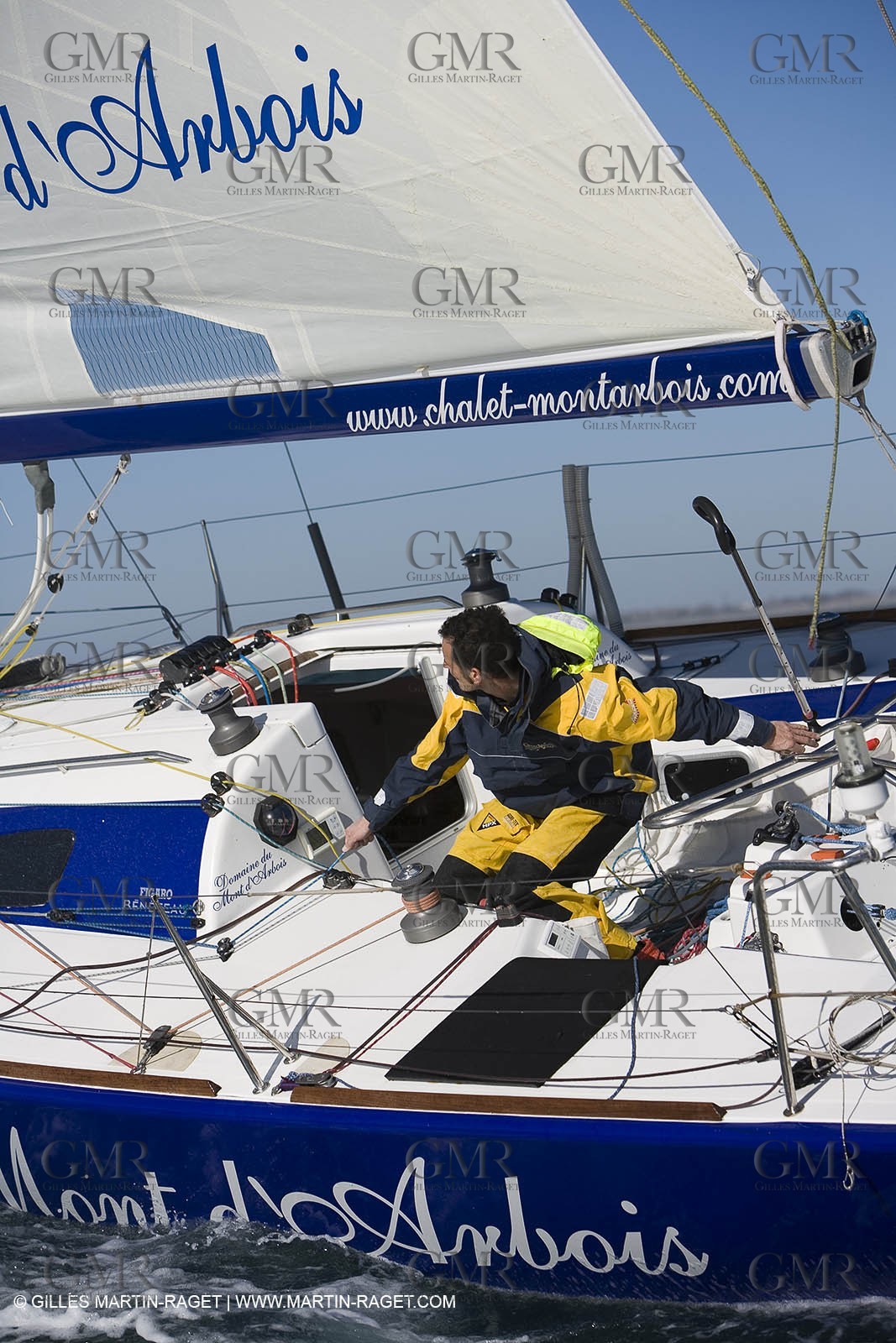 15 02 2007 - La Grande Motte (FRA) - Onedesign Figaro II - Thierry Duprey du Vorsent (Domaine de Monts d'Arbois)