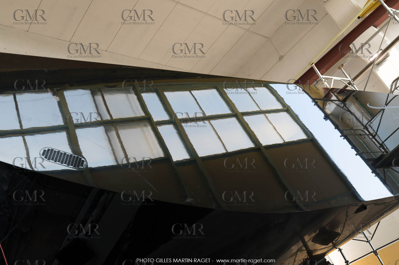 22 07 2017, Savona (ITA), Wally Cento Tango going out of the shed, Photo Gilles Martin-Raget