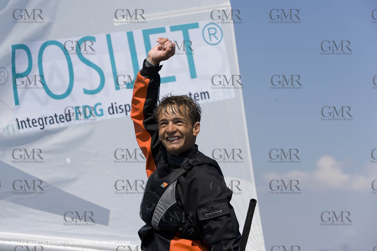 27 04 2007 - Semaine Olympique Française 2007 - Hyères - Jour 6 - Medal Race - Team France - 470 Homme - Leboucher-Garos