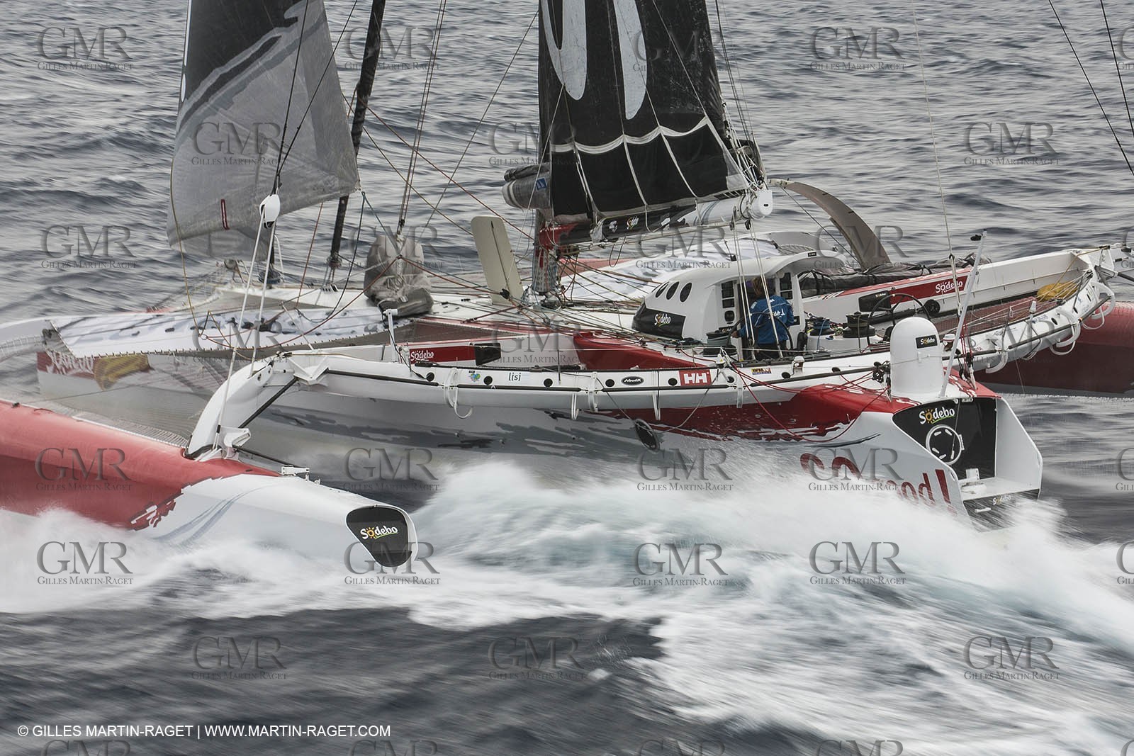 12 09 2012 - Marseille (FRA,13) - Trimaran Sodebo - Thomas Coville - Tentative contre le record de la Méditerranée