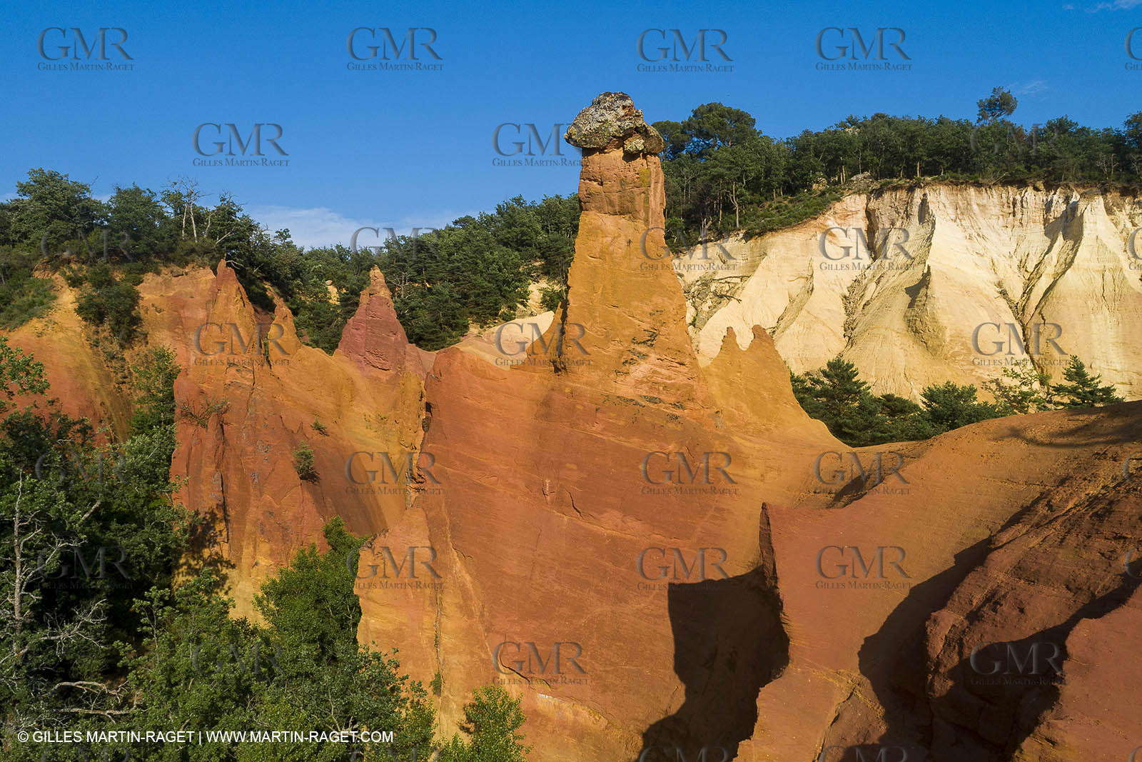 21 06 2018, Rustrel (FRA, 84), Anciennes carrières d'ocre