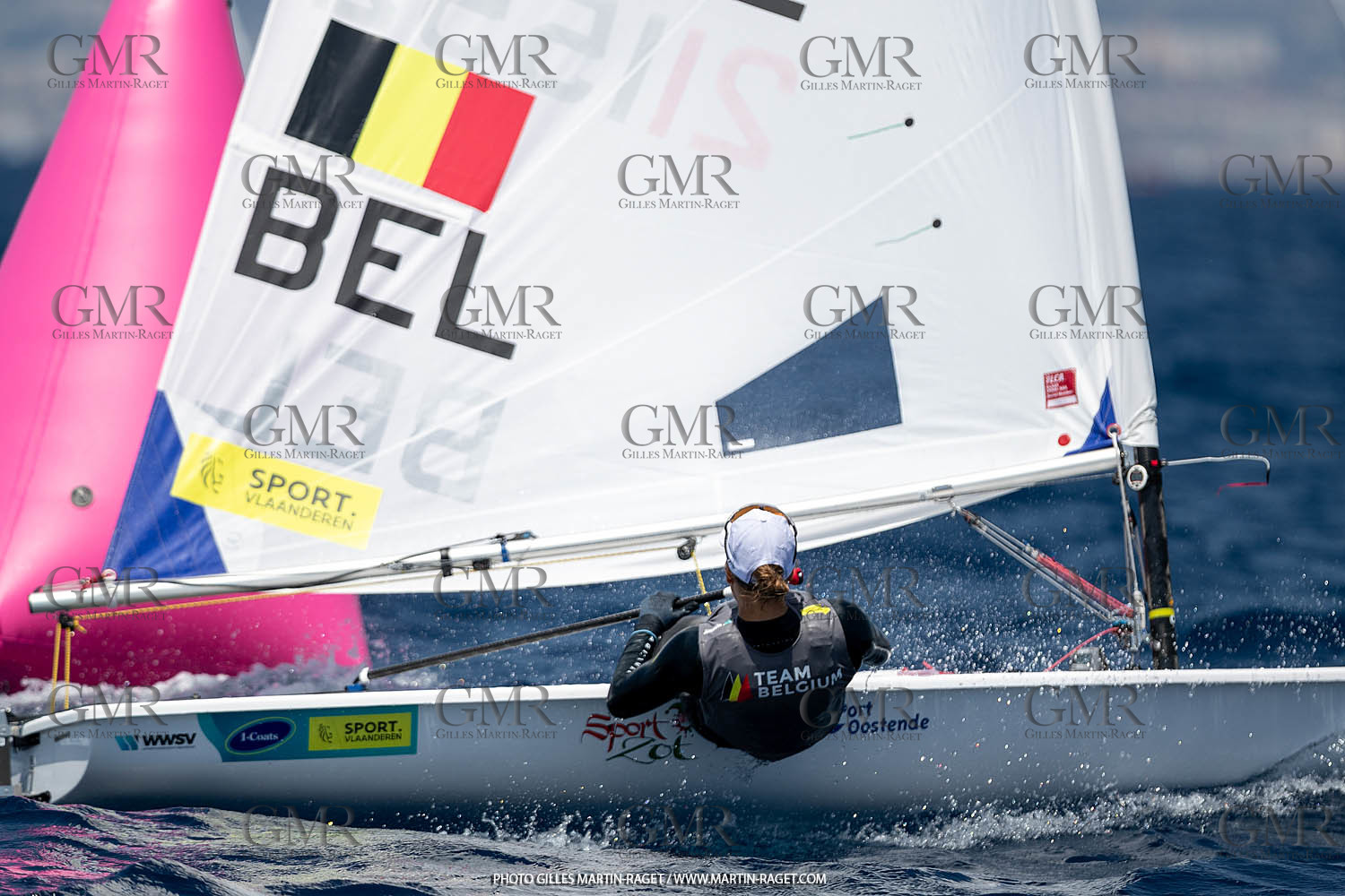 09 07 2023, Marseille (FRA), Paris 2024 Sailing Test Event, Race Day 1,  ILCA 7