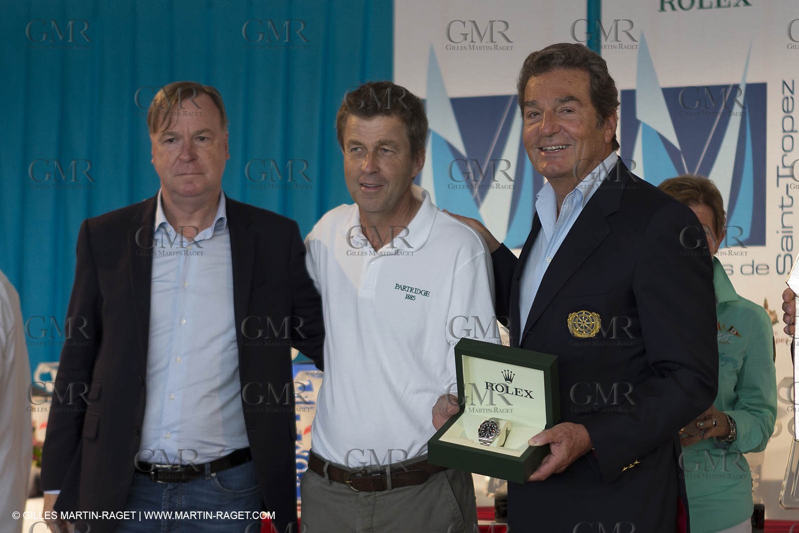 05 10 2014, Saint-Tropez (FRA,83), Voiles de Saint-Tropez 2014, Day 8, Prizegiving, Partridge, vainqueur Trophée Rolex   Partridge, Winner Rolex Trophy
