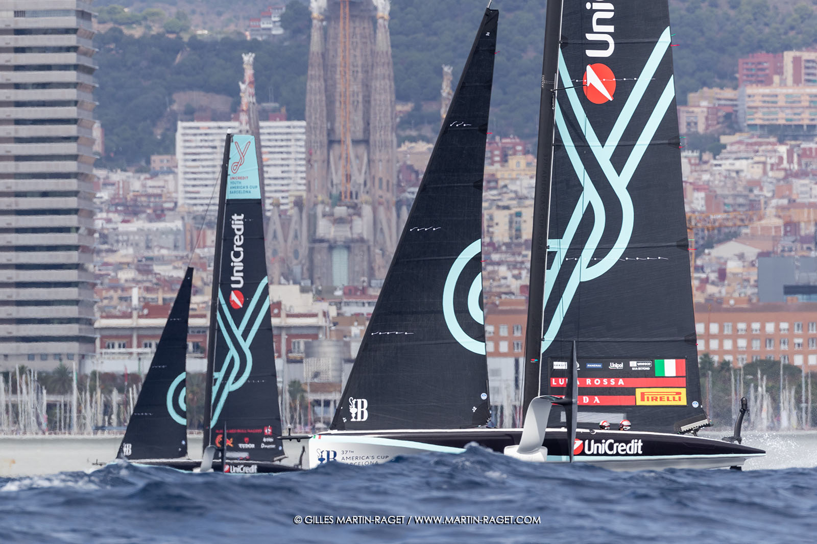 18 09 2024, Barcelona (ESP), Unicredit Youth America's Cup, Race Day 2