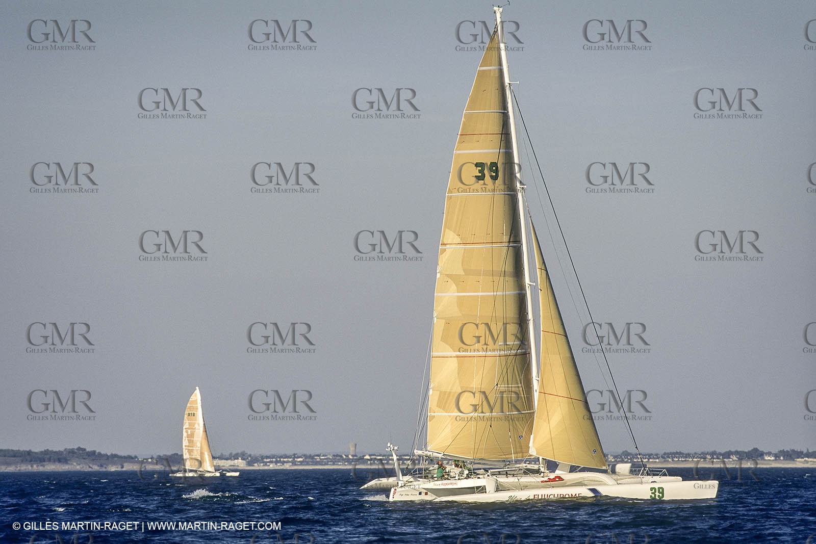 Sailing, Offshore Racing, Route du Rhum 1990, Fujichrome, Mike Birch