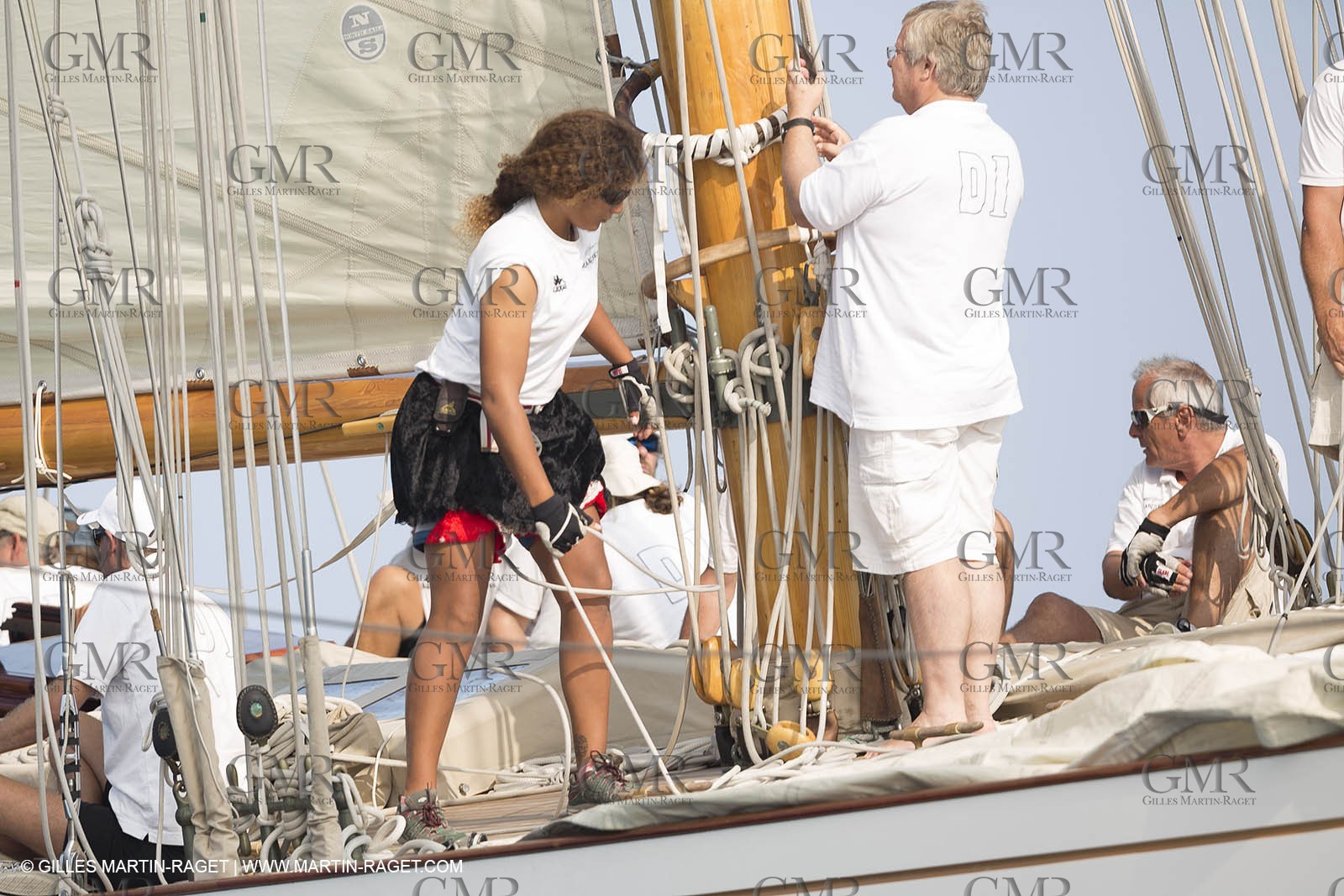 28 09 2014, Saint-Tropez (FRA,83), Voiles de Saint-Tropez 2014, Coupe du Yacht Club de France, Marislka, Marie Tabarly