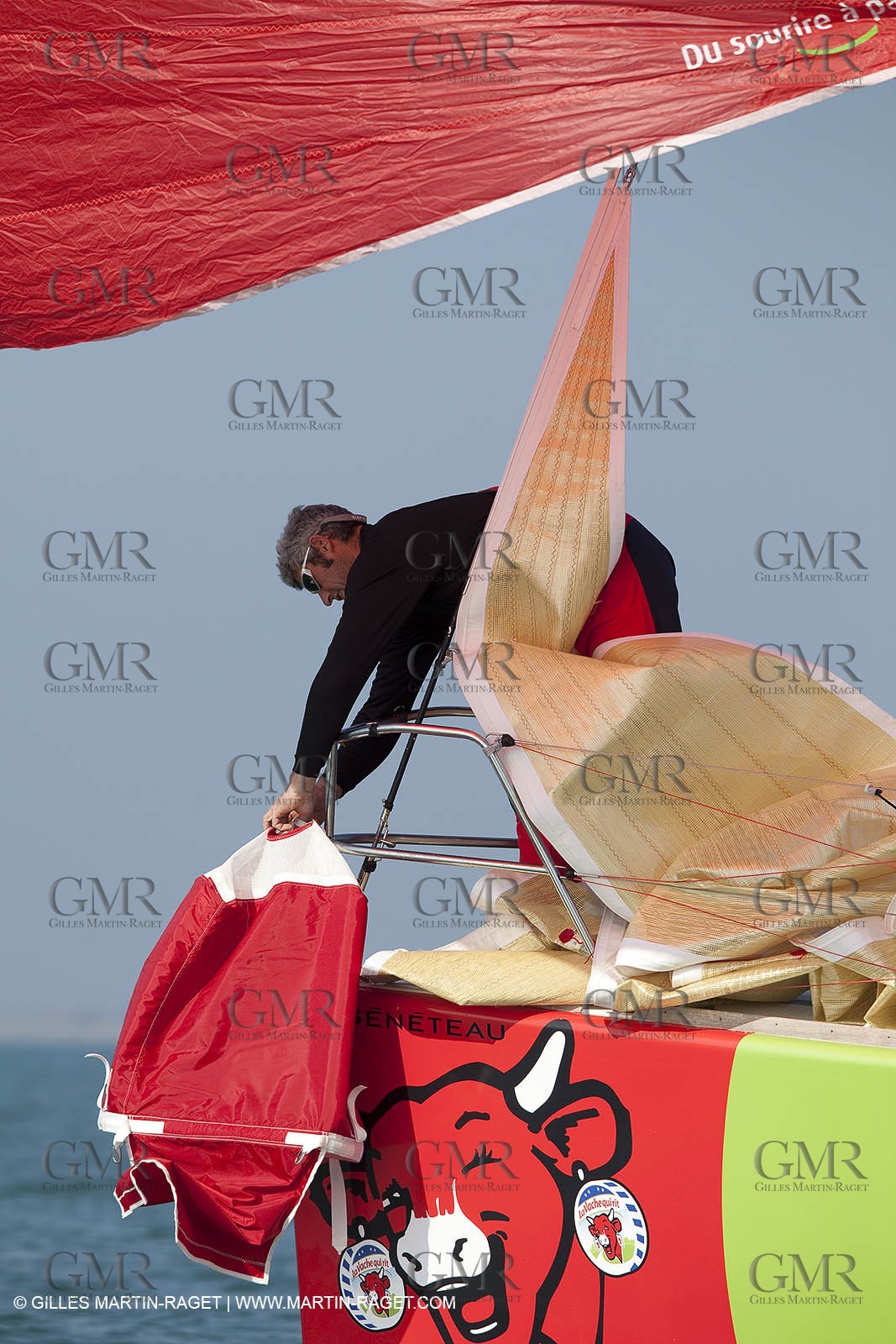 13 03 2010 -  La Grande Motte   Port Camargue (FRA) - Groupe Bel - Kito de Pavant   Sebastien Audigane training for Transat AG2R