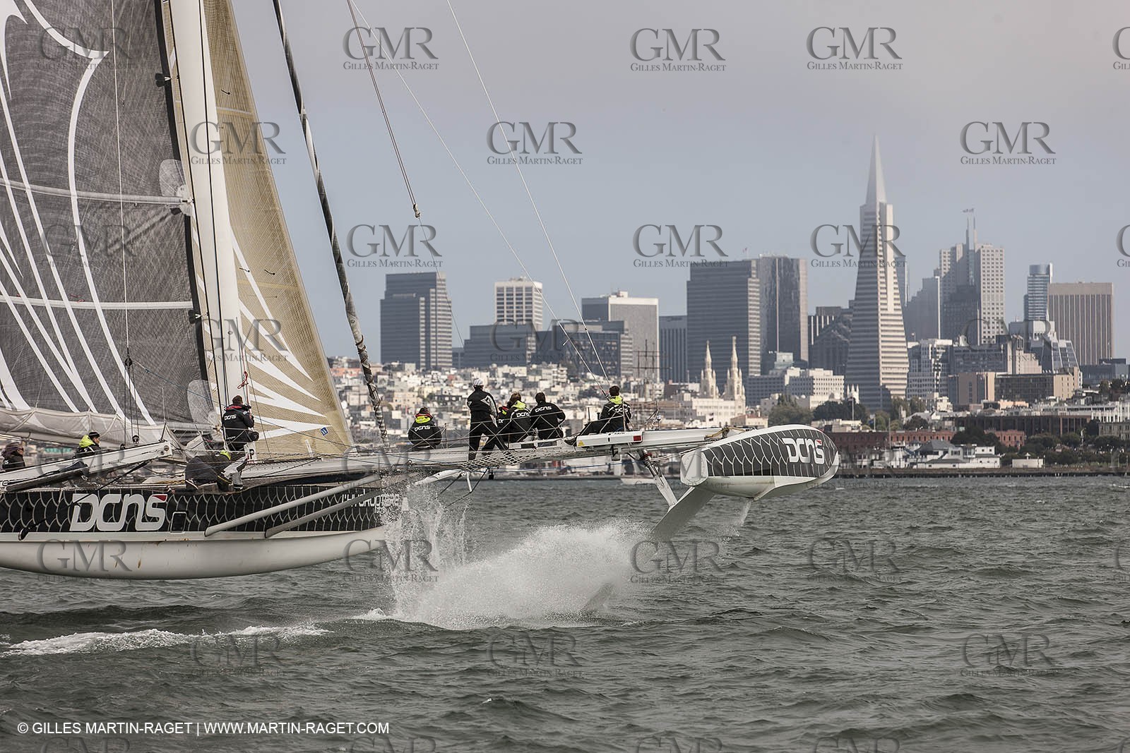23 08 2012 - San Francisco (USA,CA) l'Hydroptère sails in San Francisco Bay