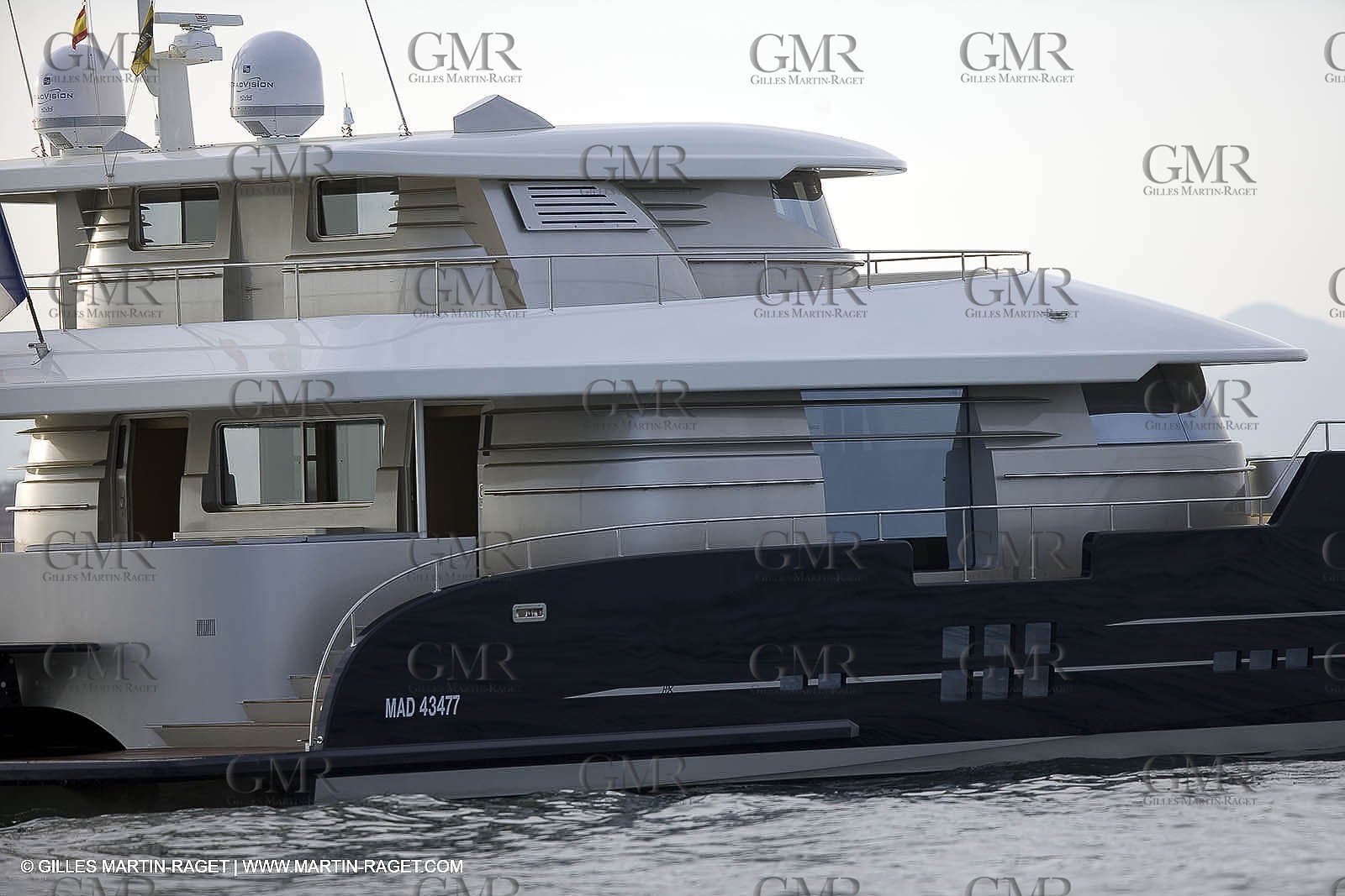 11 06 2007 - Valencia (Spain) - Bradley, super yacht catamaran dessiné par Gilles Vaton et construit par H2X à la Ciotat (France)