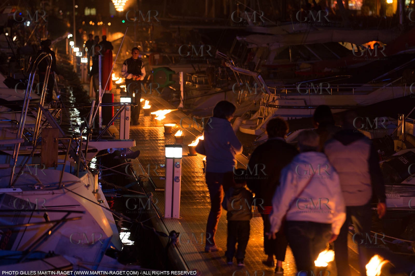 03 05 2013 - Marseille (FRA,13) - Marseille Provence 2013, illumination du Vieux Port par la Compagnie Carabosse