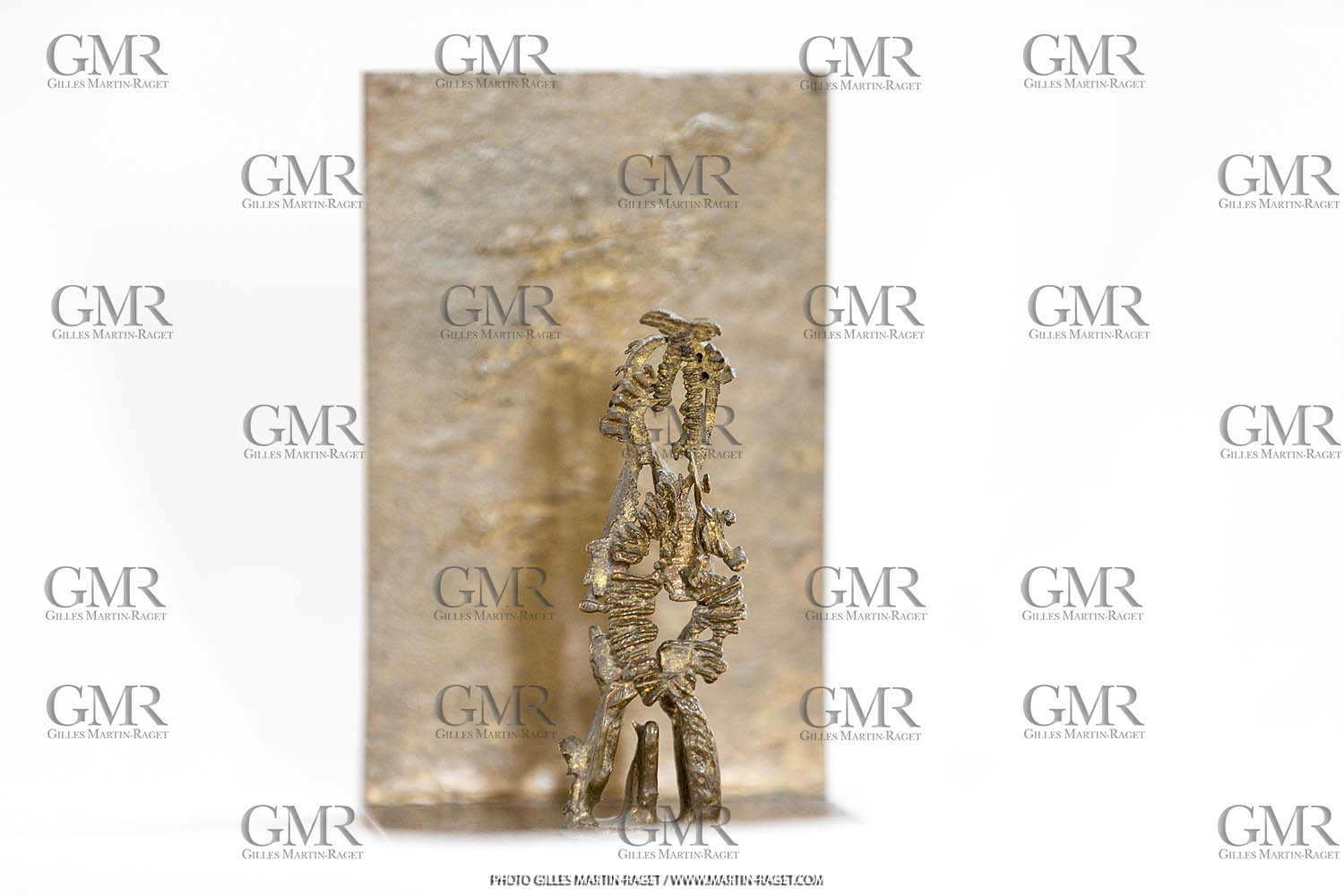 06 03 2016, Saint Etienne du Grès (FRA,13), Oeuvre de Germaine Richier, Seiche n° 27 sur équerre, 1955-56