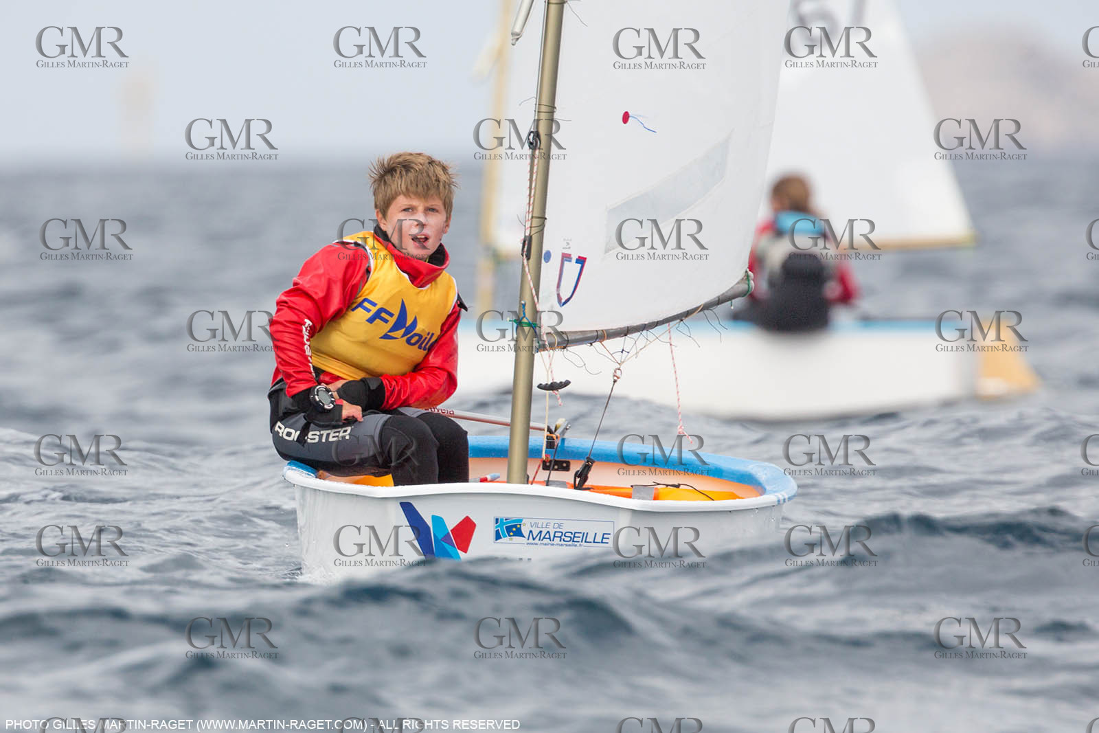 15 04 2016, Marseille (FRA,13), SNIM Dériveurs, Coupe Internationale de Printemps Optimist, Final Day