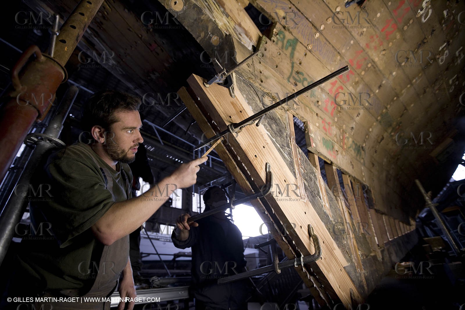 27 11 2007 - La Ciotat (FRA, 13) - Mariska refit at Charpentiers Réunis boatyard