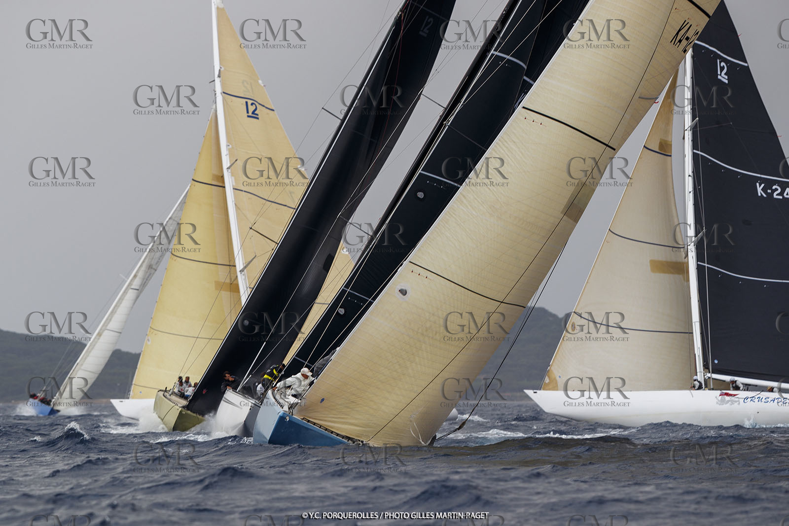 19 06 2024, Porquerolles Island (FRA), Championnat du monde des 12 m JI 2024, Race Day 1