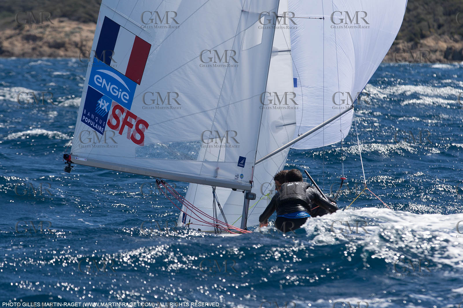25 04 2016, Hyères (FRA,83), Jeux Olympiques Rio 2016, voile, 470, Sofian Bouvet   Jeremie Mion, SFS Voile