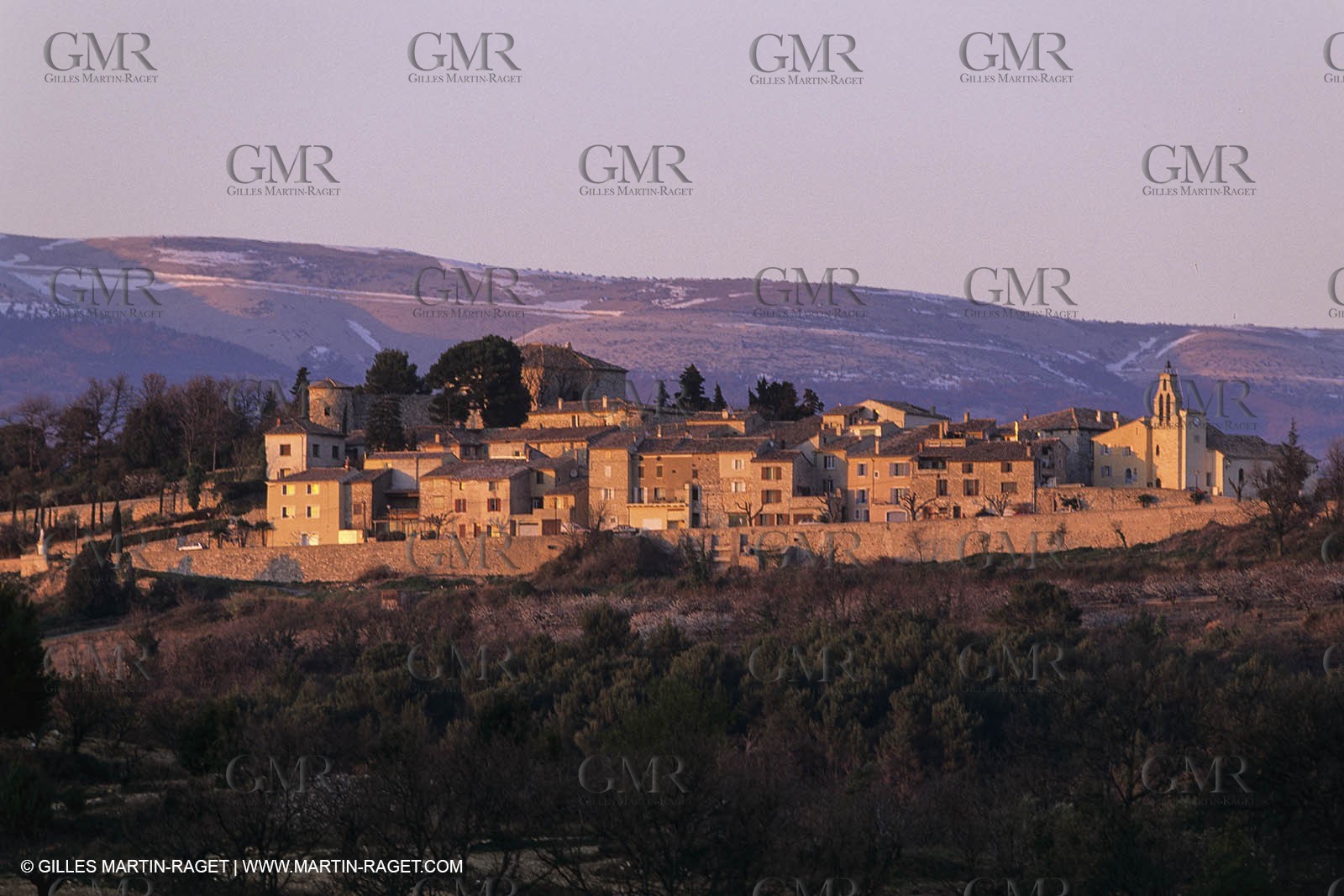 Landscapes and villages of Luberon national Park (FRA,04), Blauvac