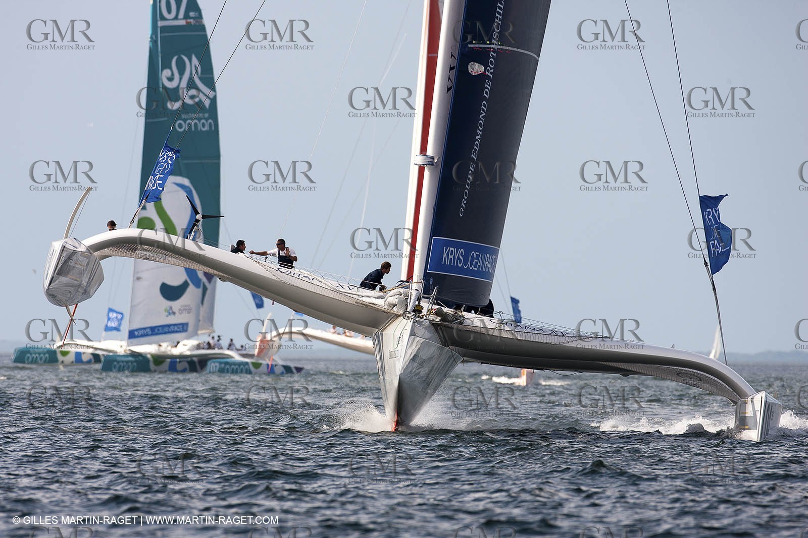 02 07 2012 - Newport (RI) -start of the Krys Ocean Race pre-event sailed between Newport and New York, Gitana XV