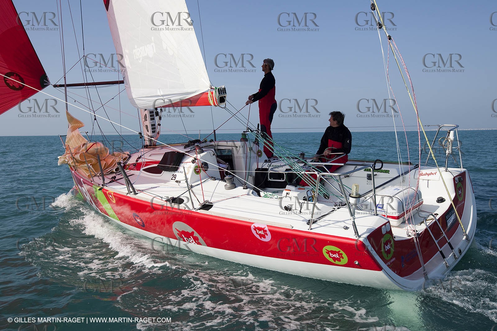 13 03 2010 -  La Grande Motte   Port Camargue (FRA) - Groupe Bel - Kito de Pavant   Sebastien Audigane training for Transat AG2R