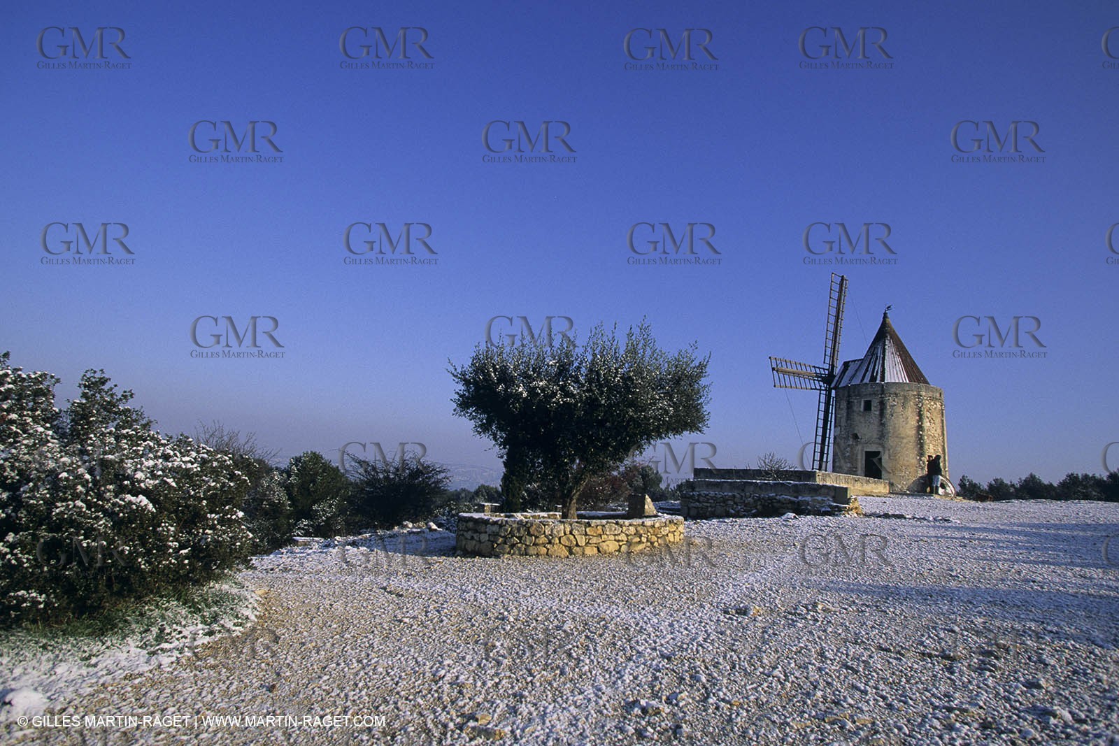 Provence sous la neige
