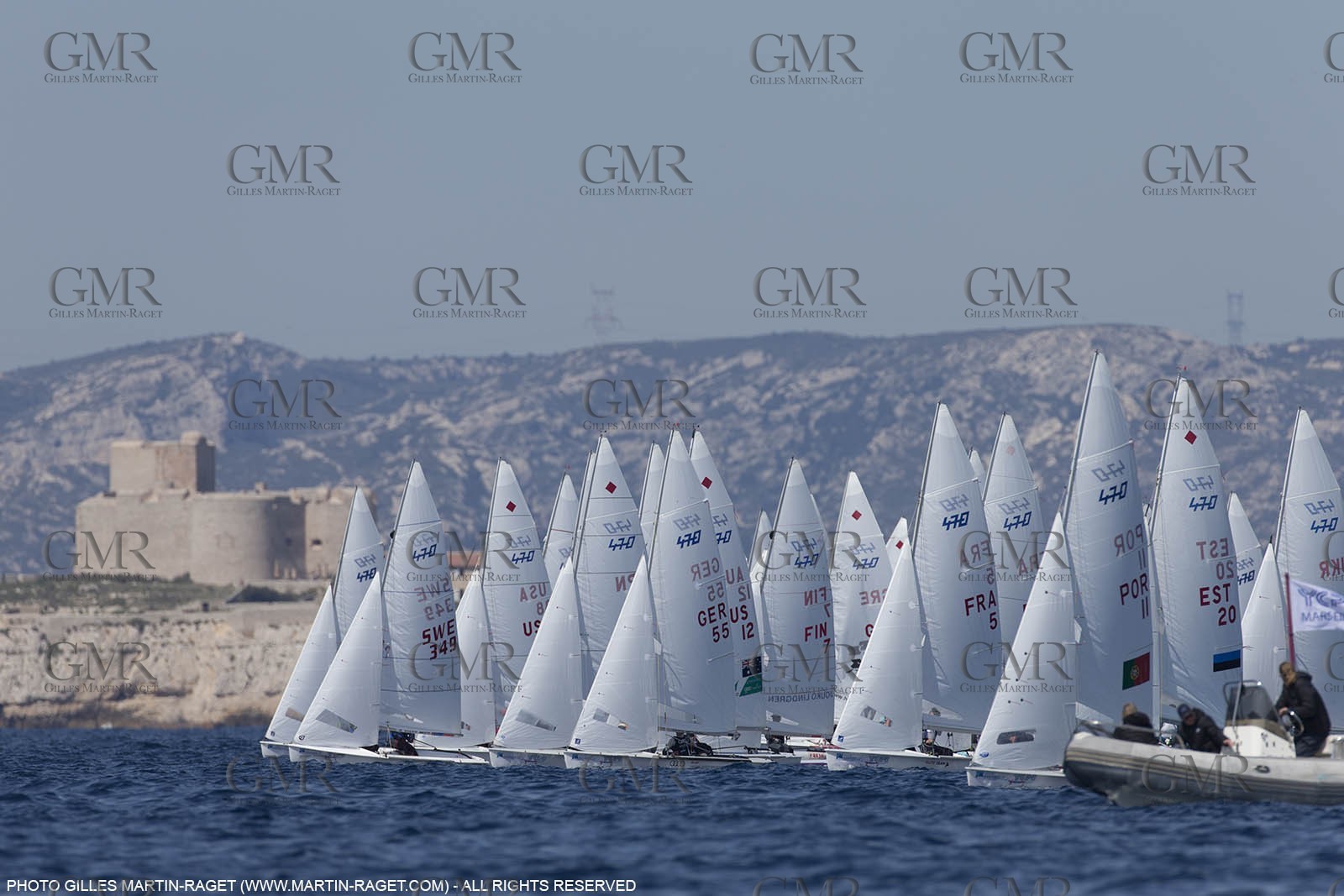 10 04 2015, Marseille (FRA), Yachting Club de la Pointe Rouge - Coupe Internationale de Printemps des 470, Day 3