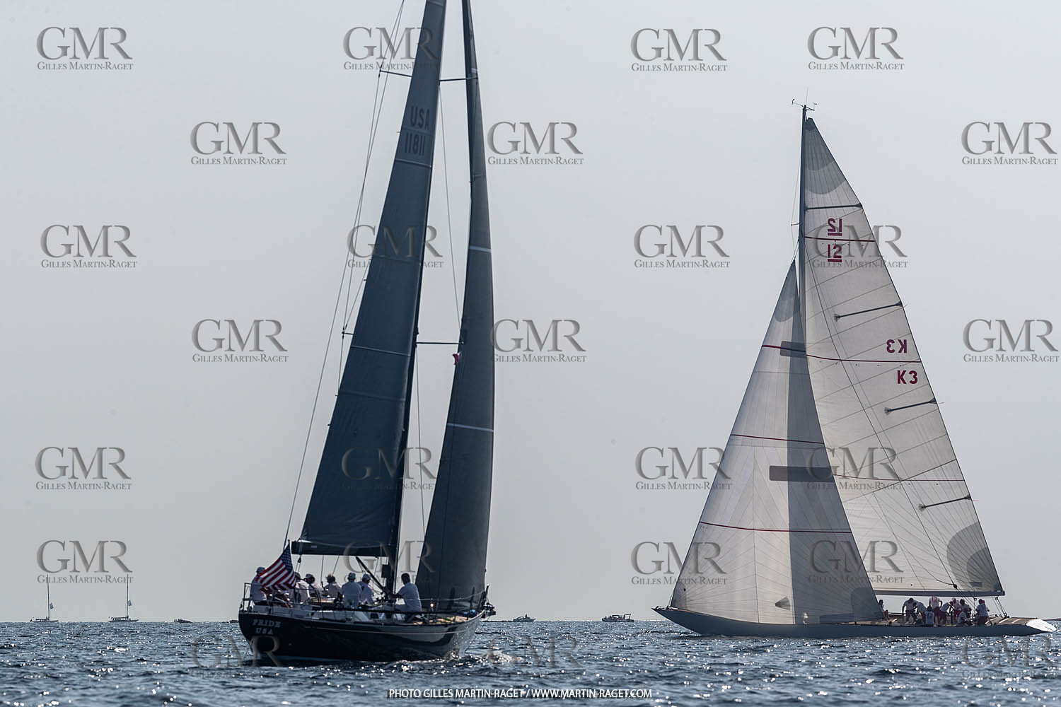 05 10 2023, Saint-Tropez (FRA,83), Les Voiles de Saint-Tropez 2023, Race Day 5, Défi Pride Vs Ikra