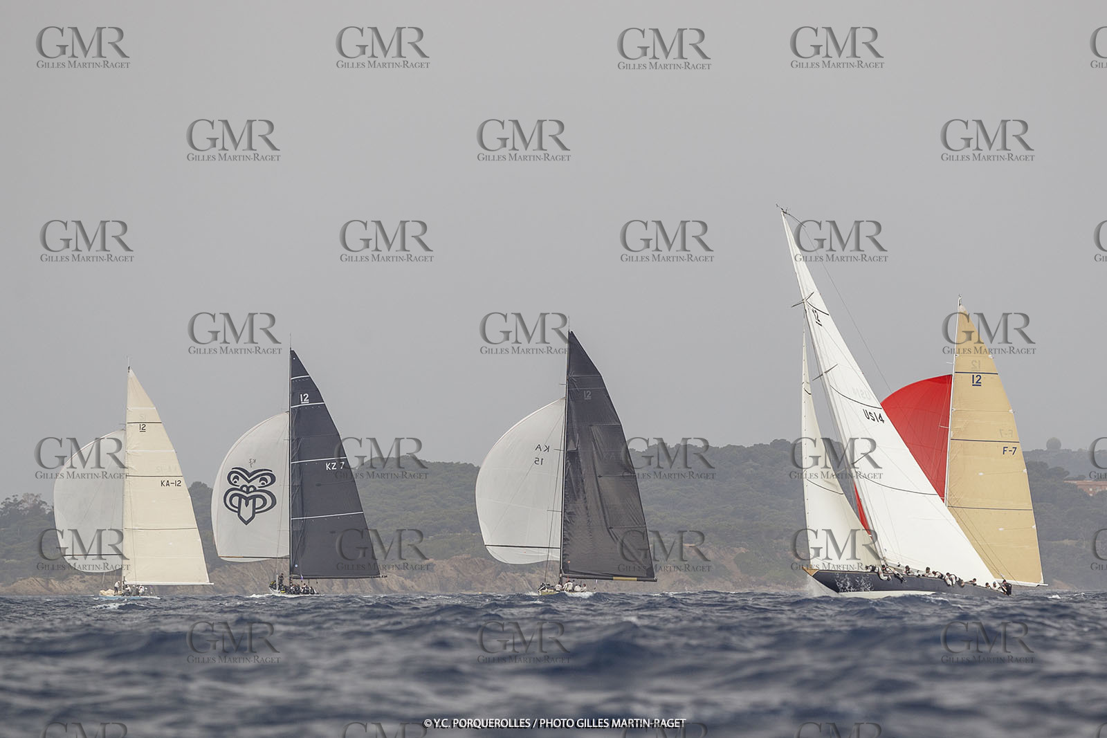 19 06 2024, Porquerolles Island (FRA), Championnat du monde des 12 m JI 2024, Race Day 1