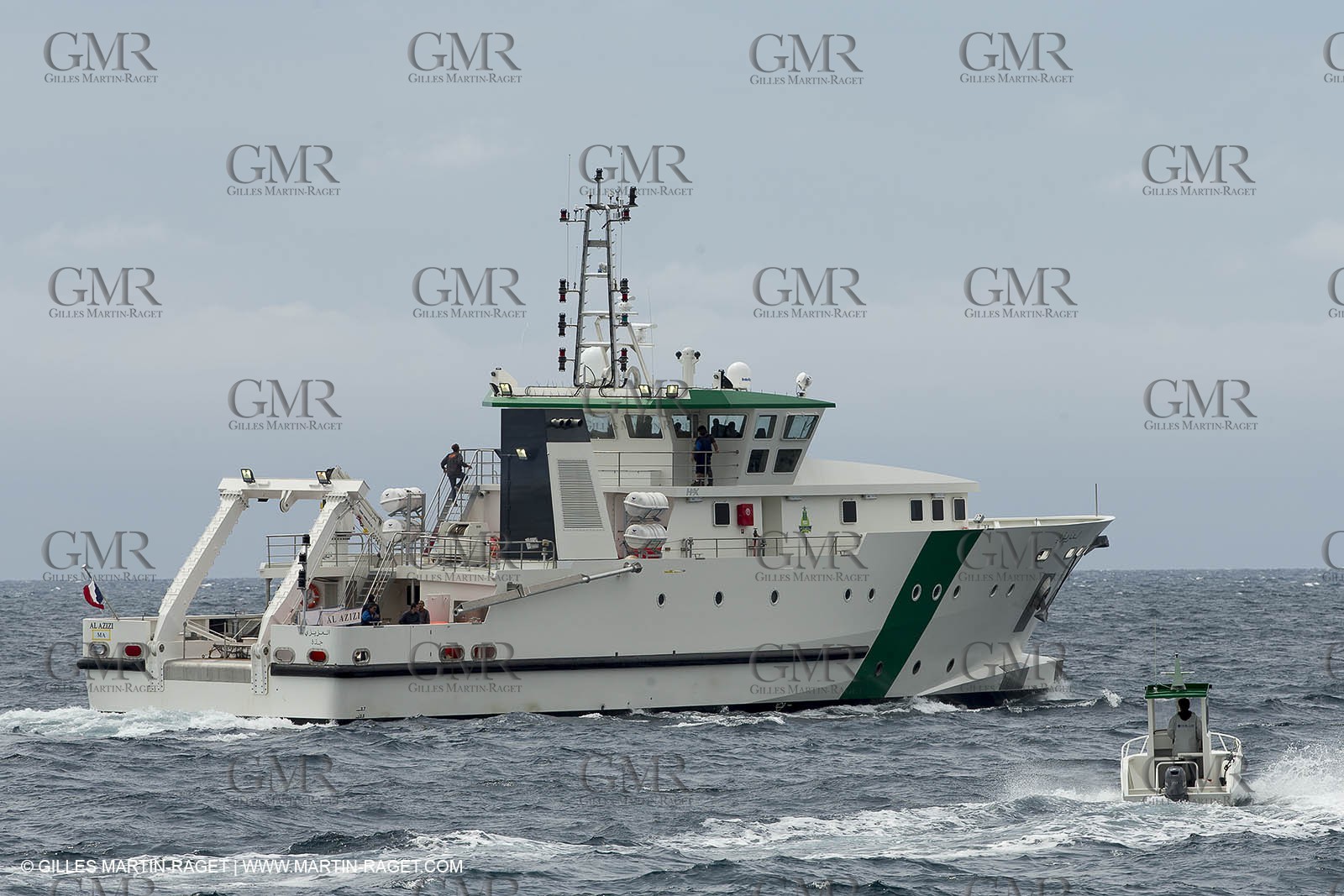 Al Azizi first sea trial - H2X boatyard - Oceanographjic research ship - La Ciotat (FRA,13) - 26 05 2014