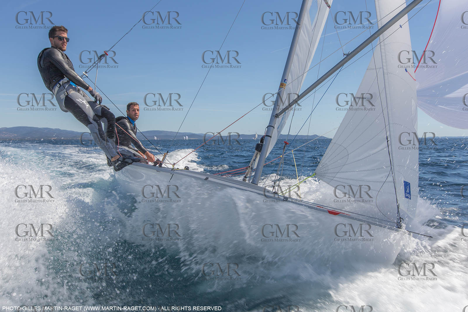 25 04 2016, Hyères (FRA,83), Jeux Olympiques Rio 2016, voile, 470, Sofian Bouvet   Jeremie Mion, SFS Voile