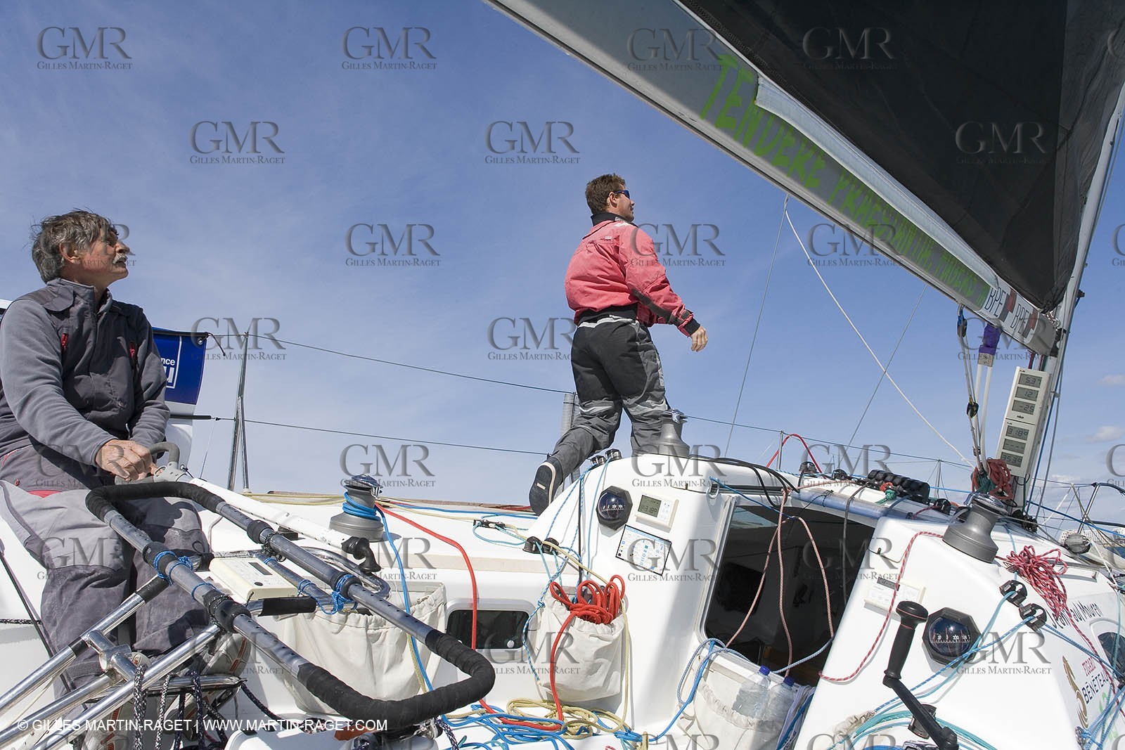 27 03 08- La Grande Motte- (FRA,34) Transat AG2R 2008- Jean-Paul Mouren- Laurent Pellecuer